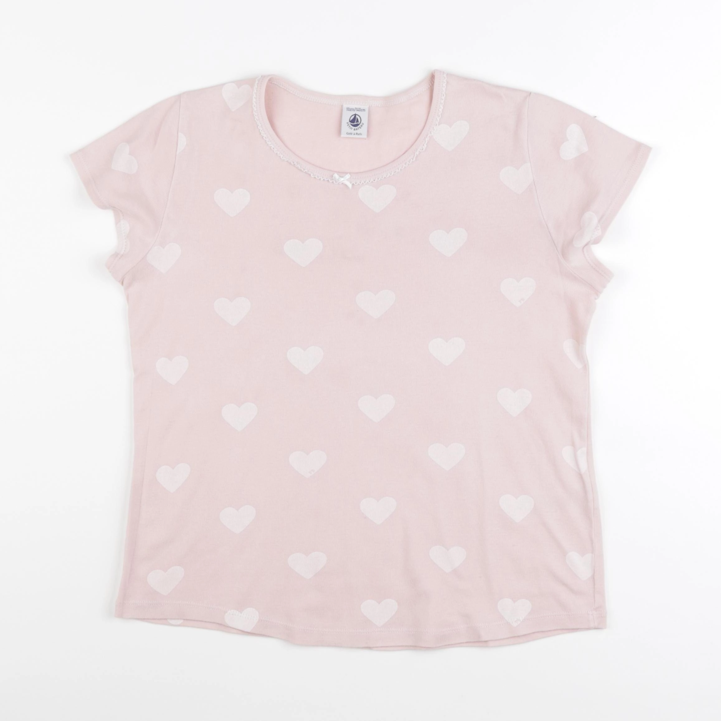 Petit Bateau - maillot de corps rose - 10 ans