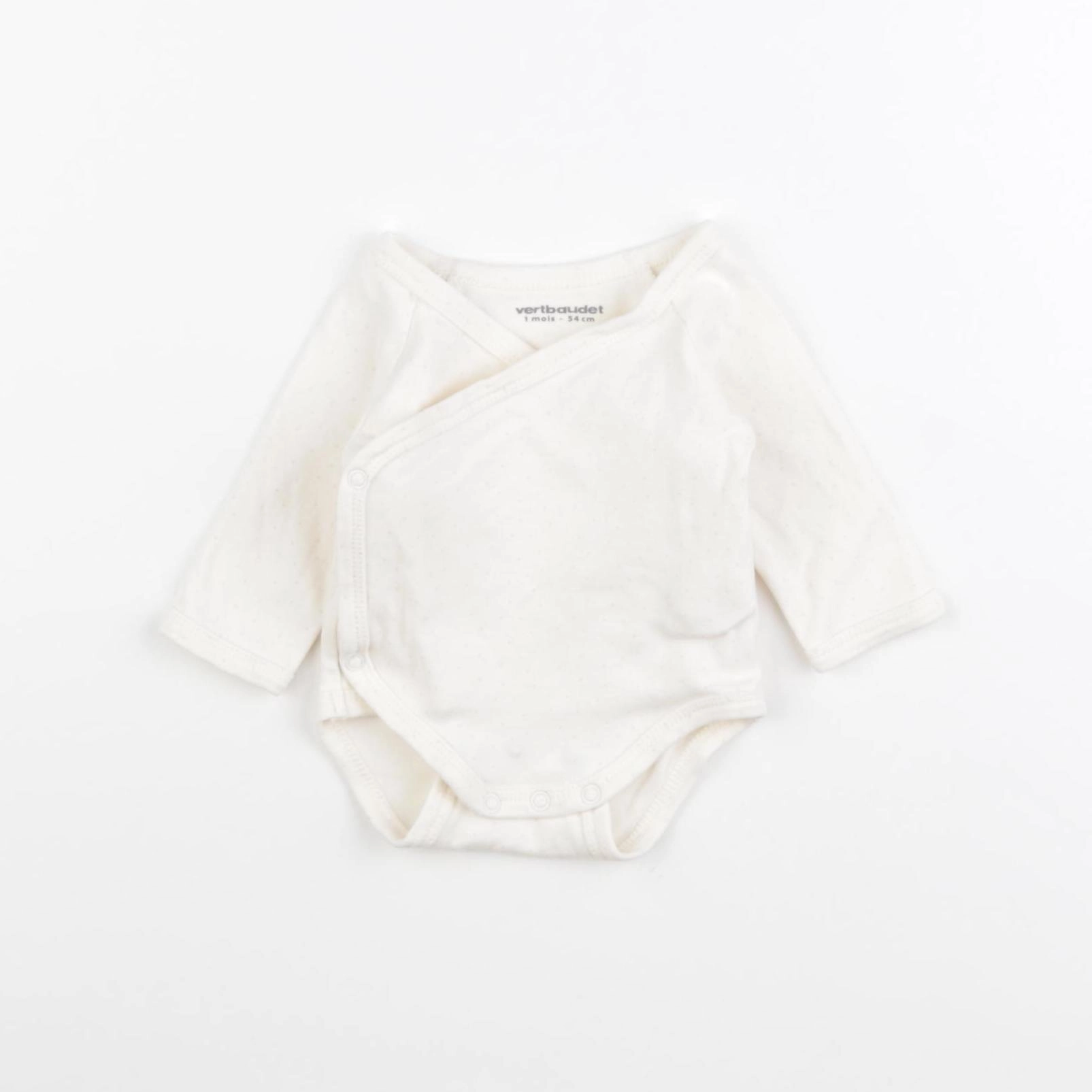 Vertbaudet - body beige - 1 mois