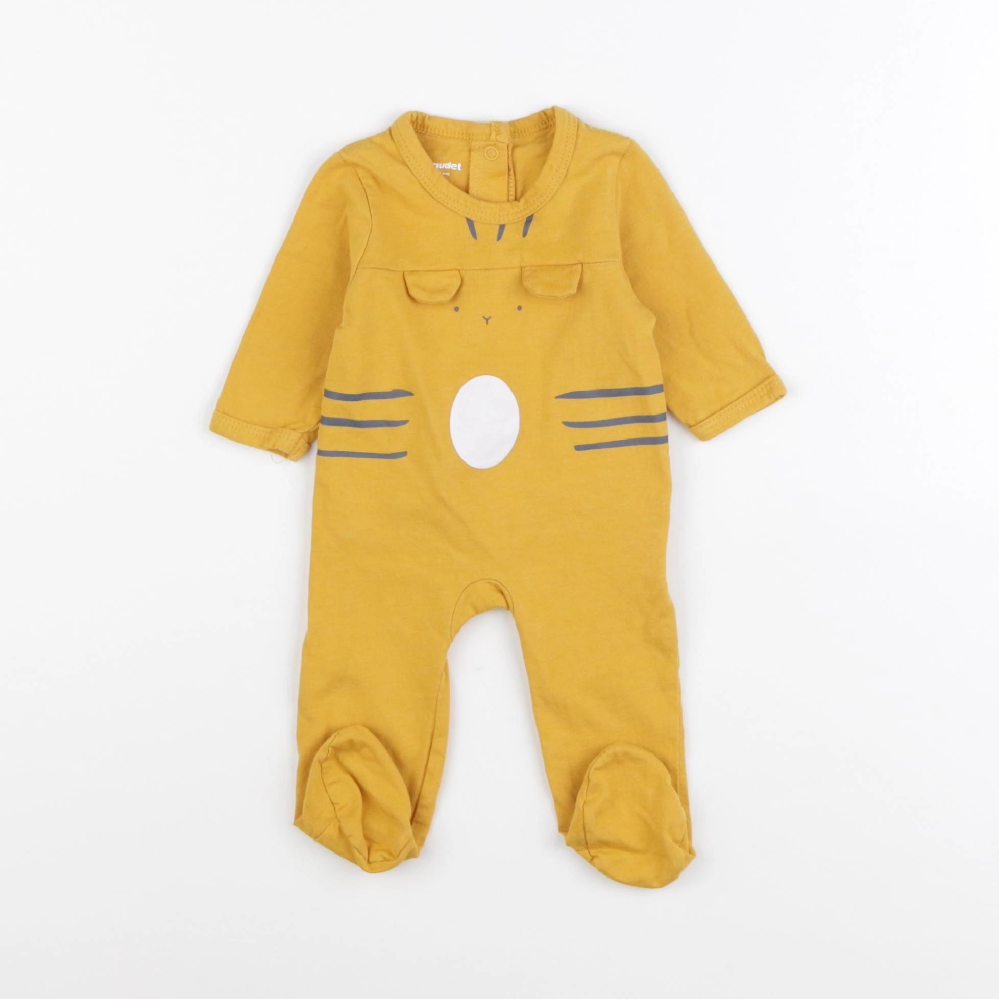 Vertbaudet - pyjama coton jaune - 1 mois