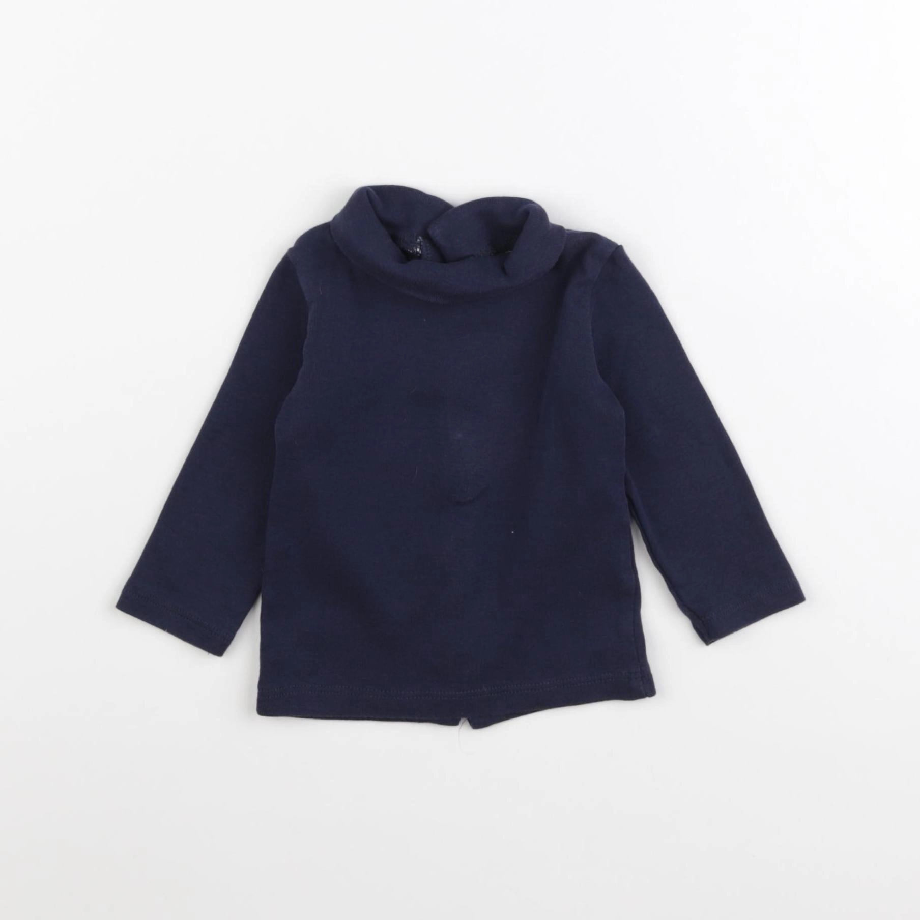 Vertbaudet - sous-pull bleu - 6 mois
