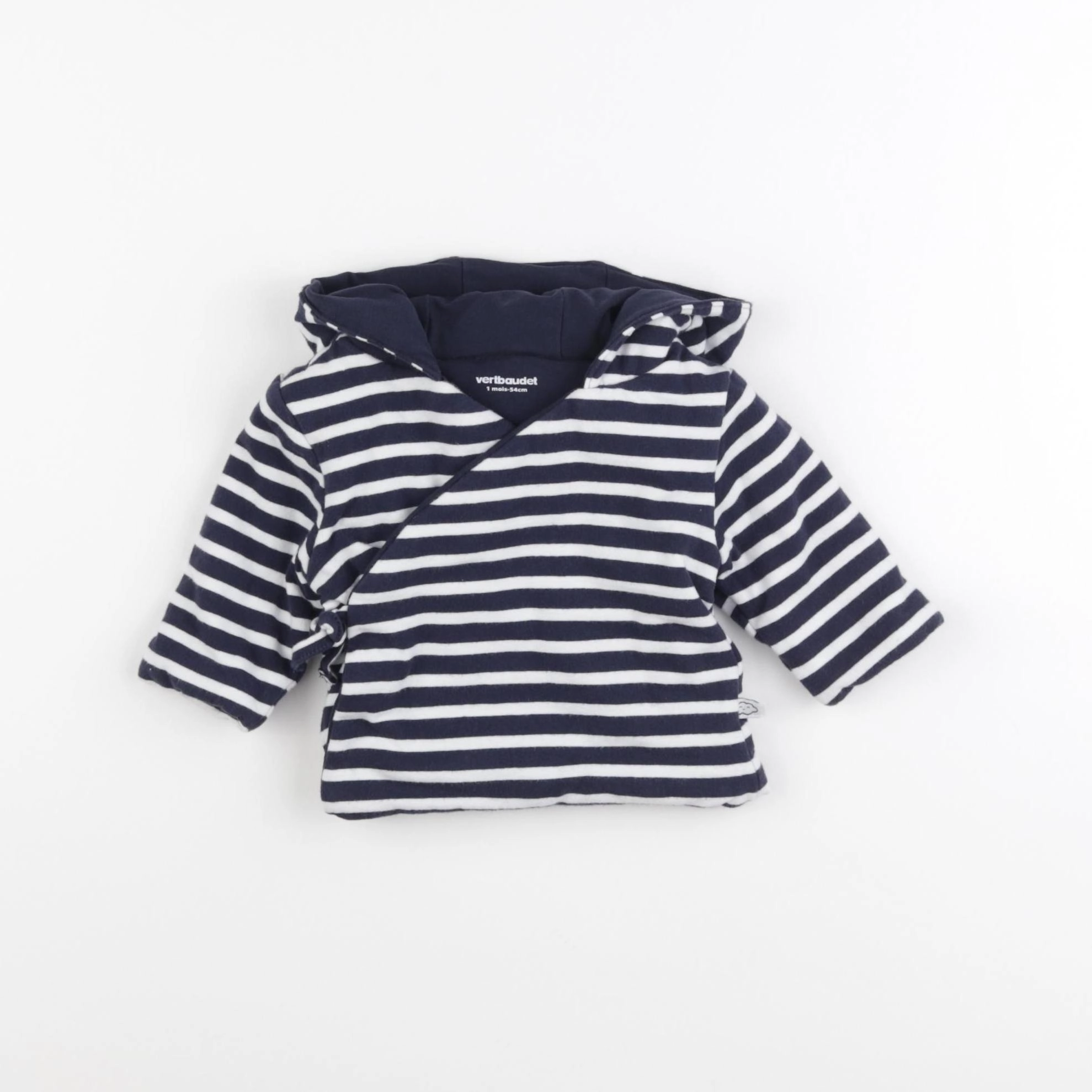 Vertbaudet - sweat bleu - 1 mois