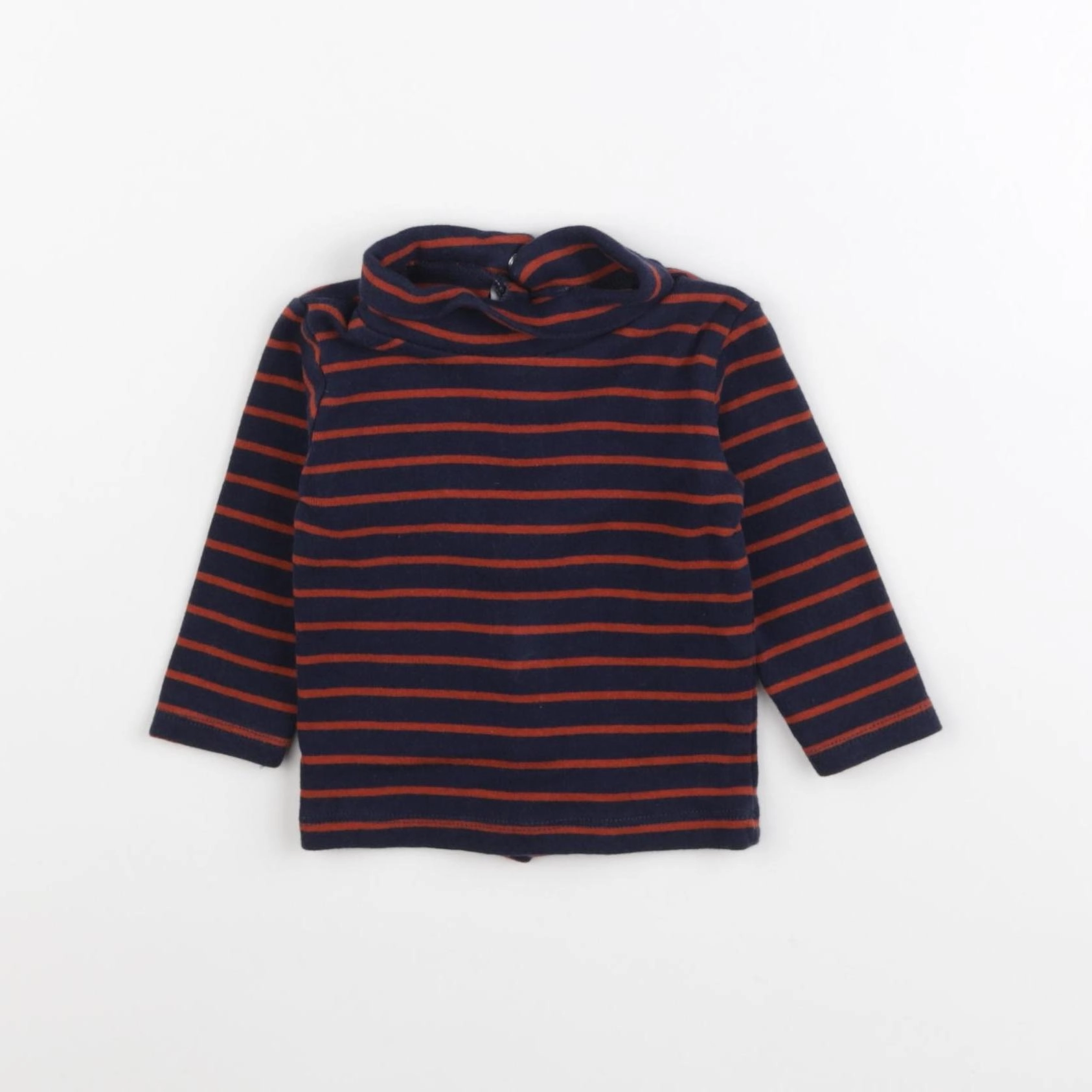 Vertbaudet - sous-pull bleu - 6 mois