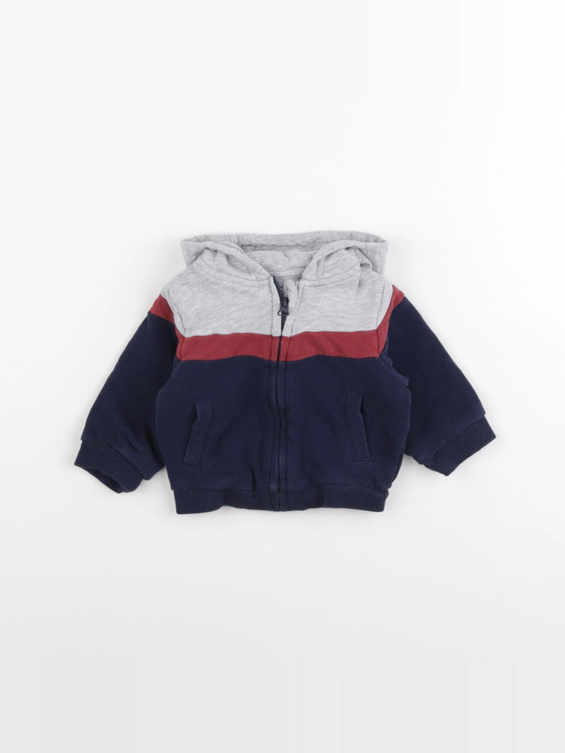 Vertbaudet - sweat bleu - 3 mois