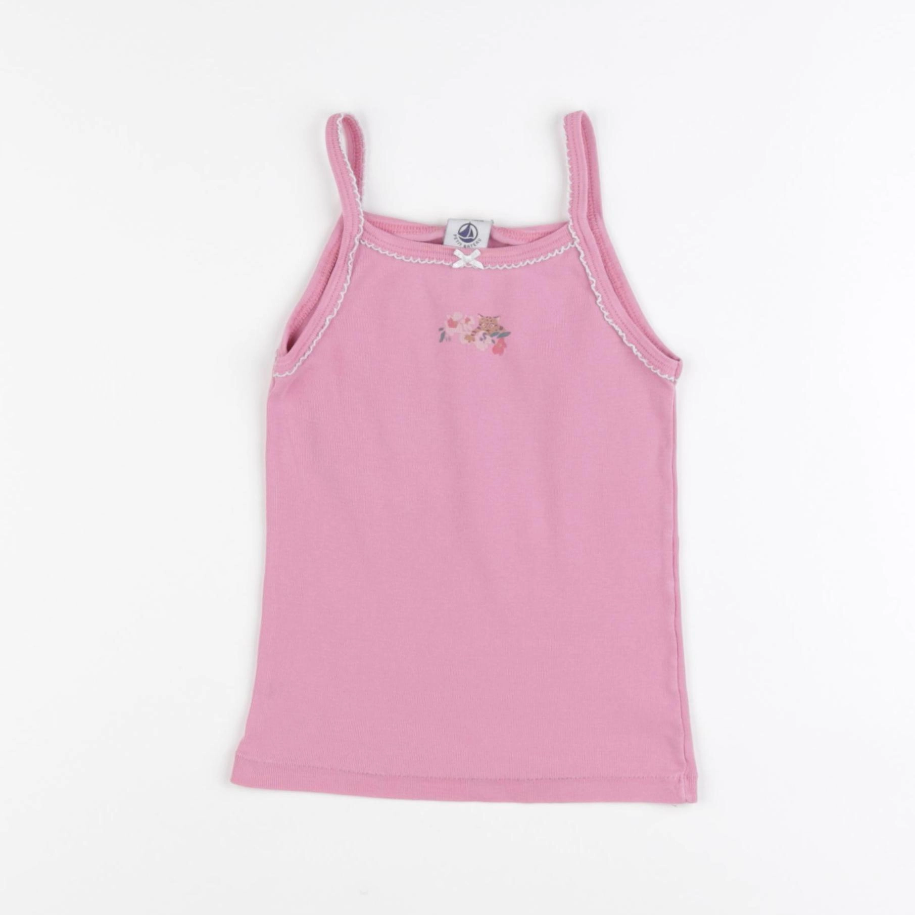 Petit Bateau - maillot de corps rose - 3 ans