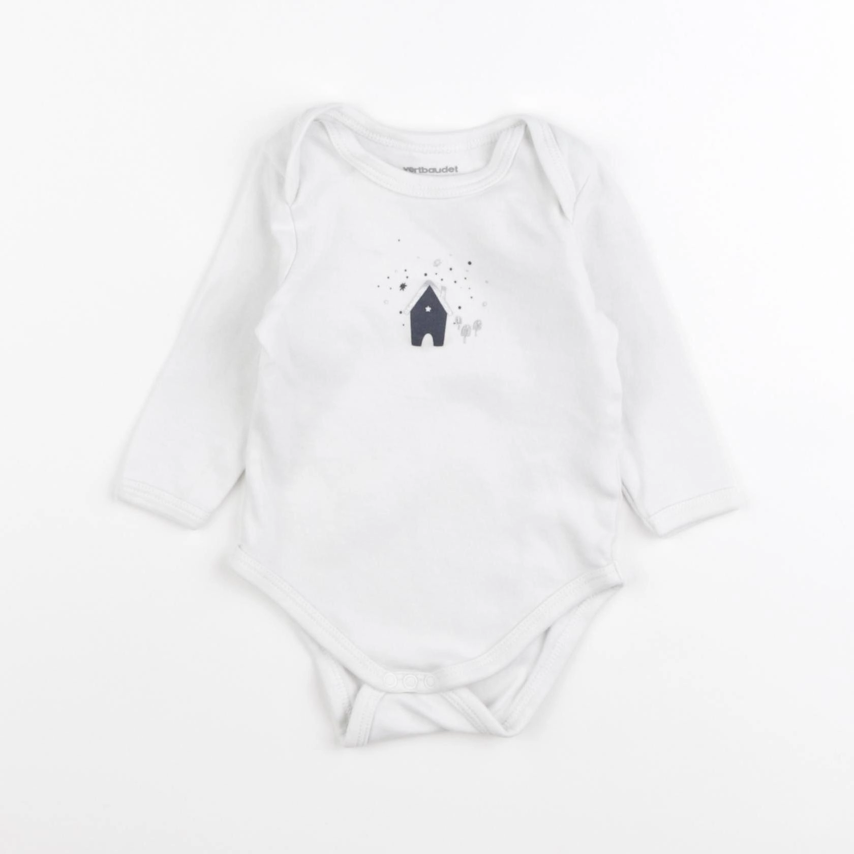 Vertbaudet - body blanc - 6 mois