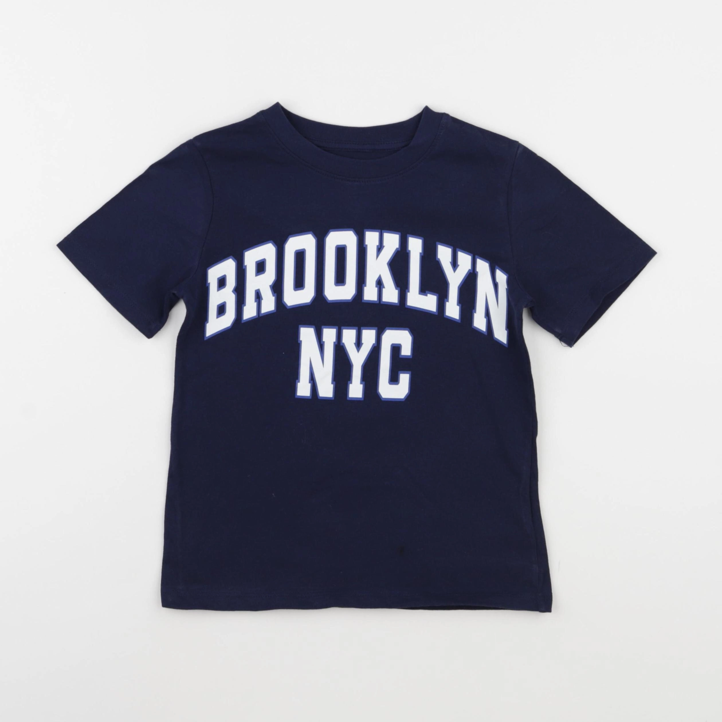 H&M - tee-shirt bleu - 4/6 ans