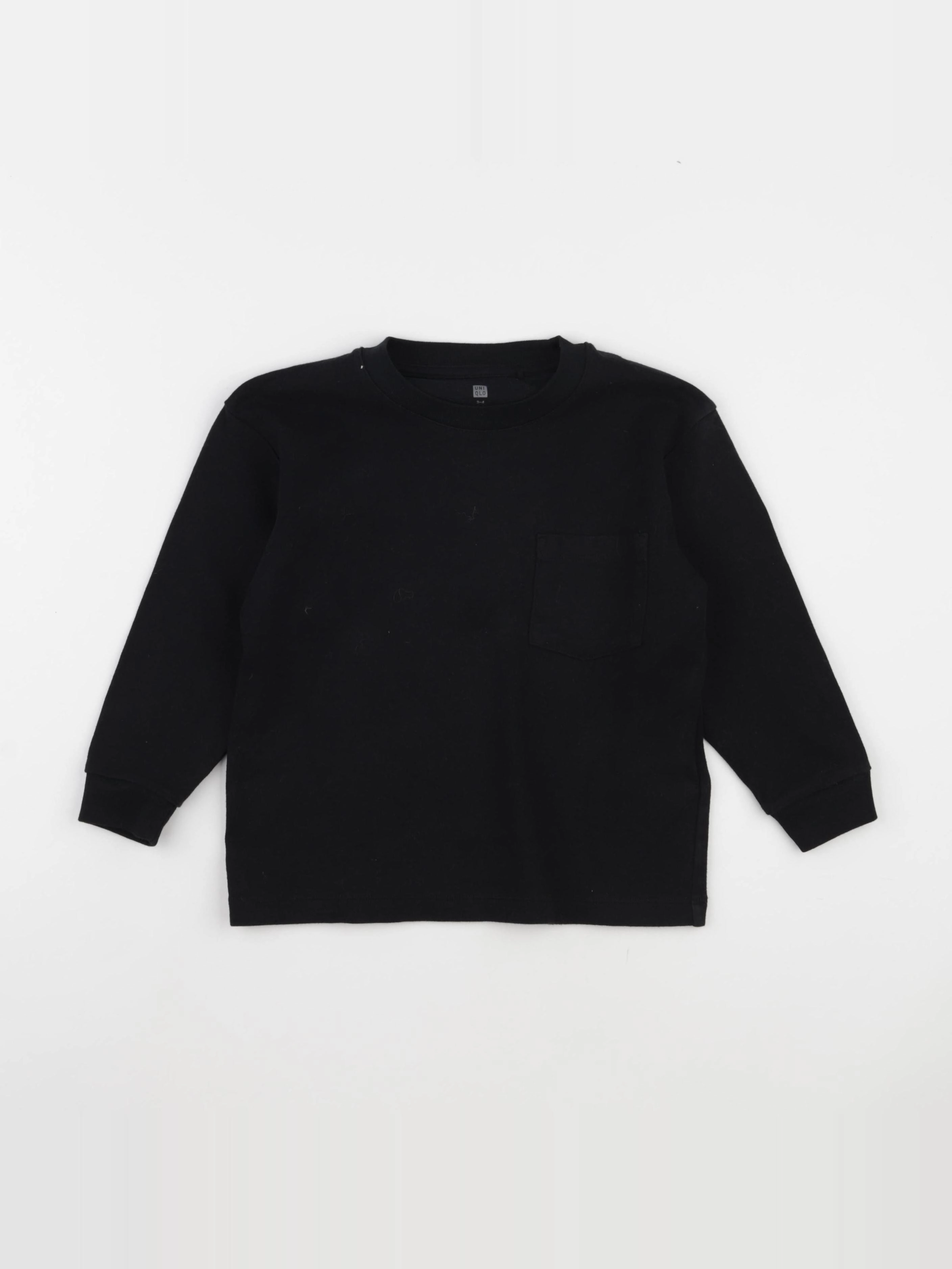 Uniqlo - tee-shirt noir - 3/4 ans