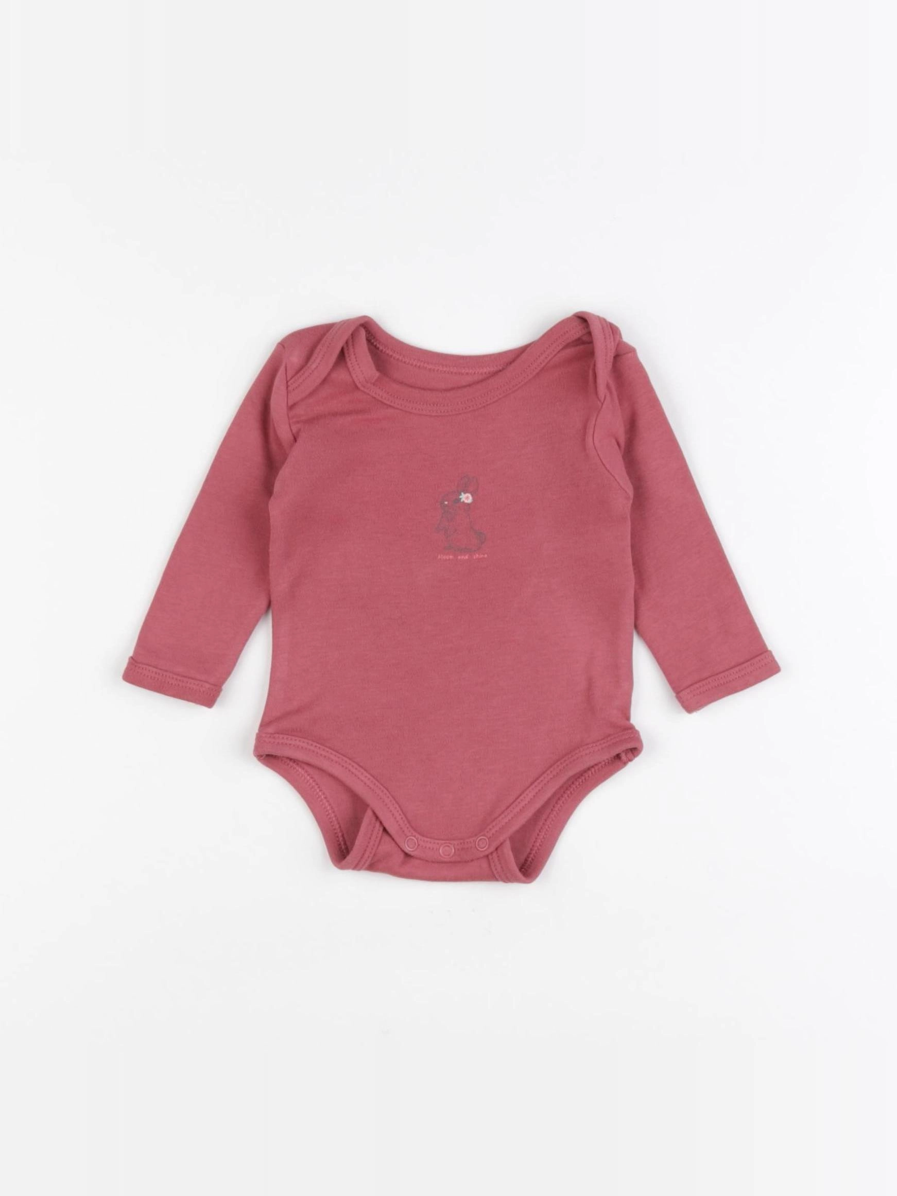 Vertbaudet - body rose - 3 mois