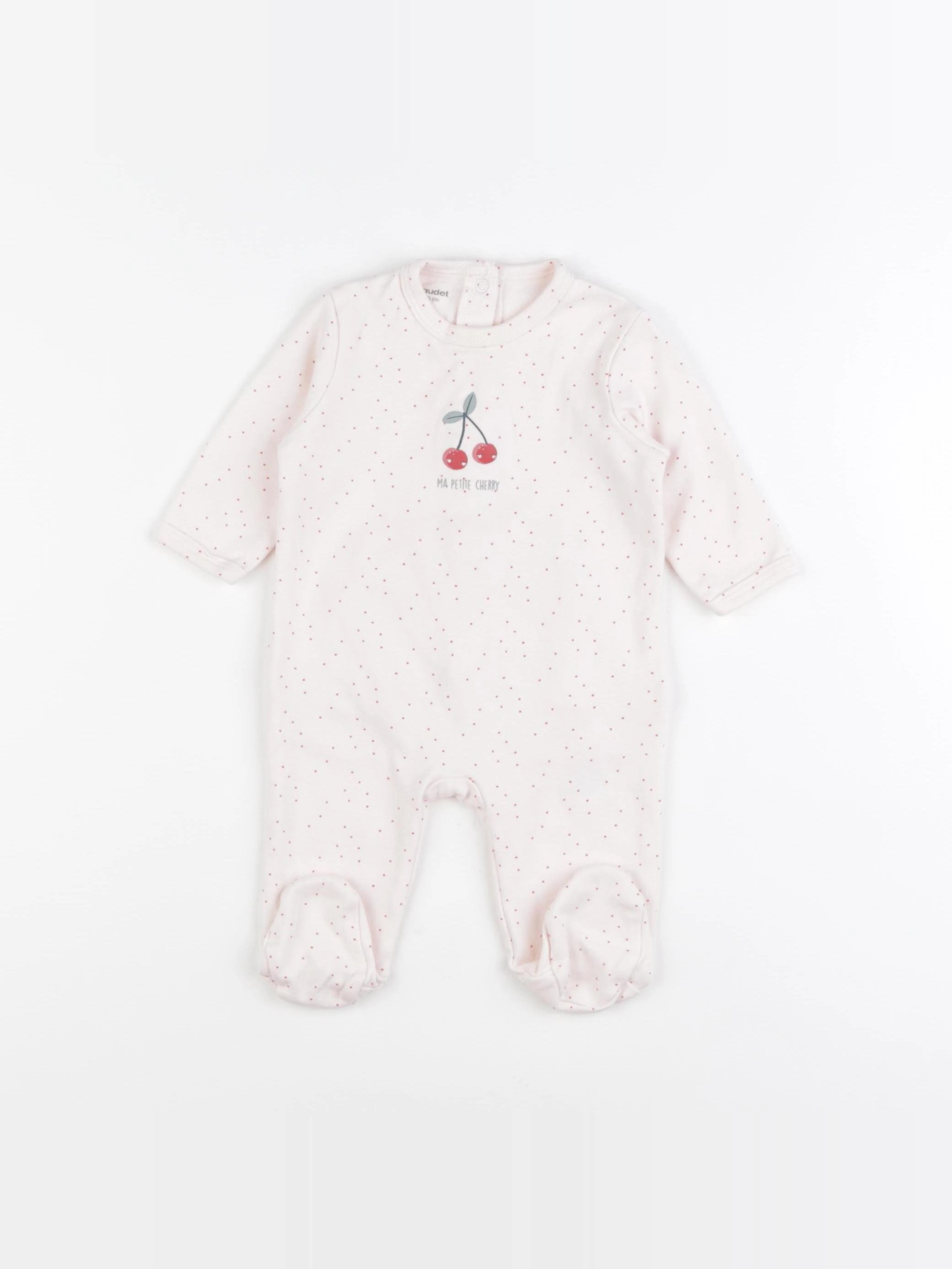 Vertbaudet - pyjama coton rose - 3 mois