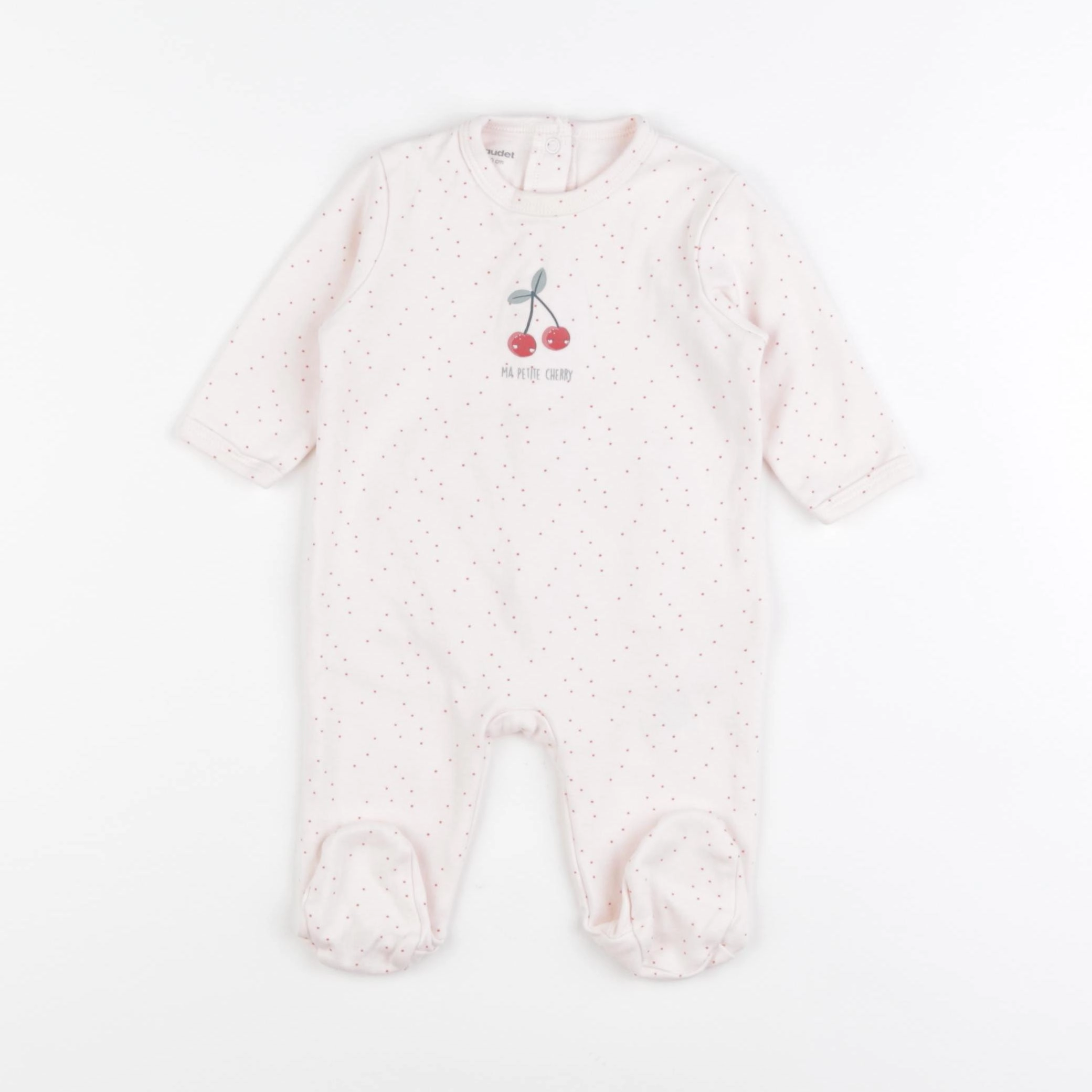 Vertbaudet - pyjama coton rose - 3 mois