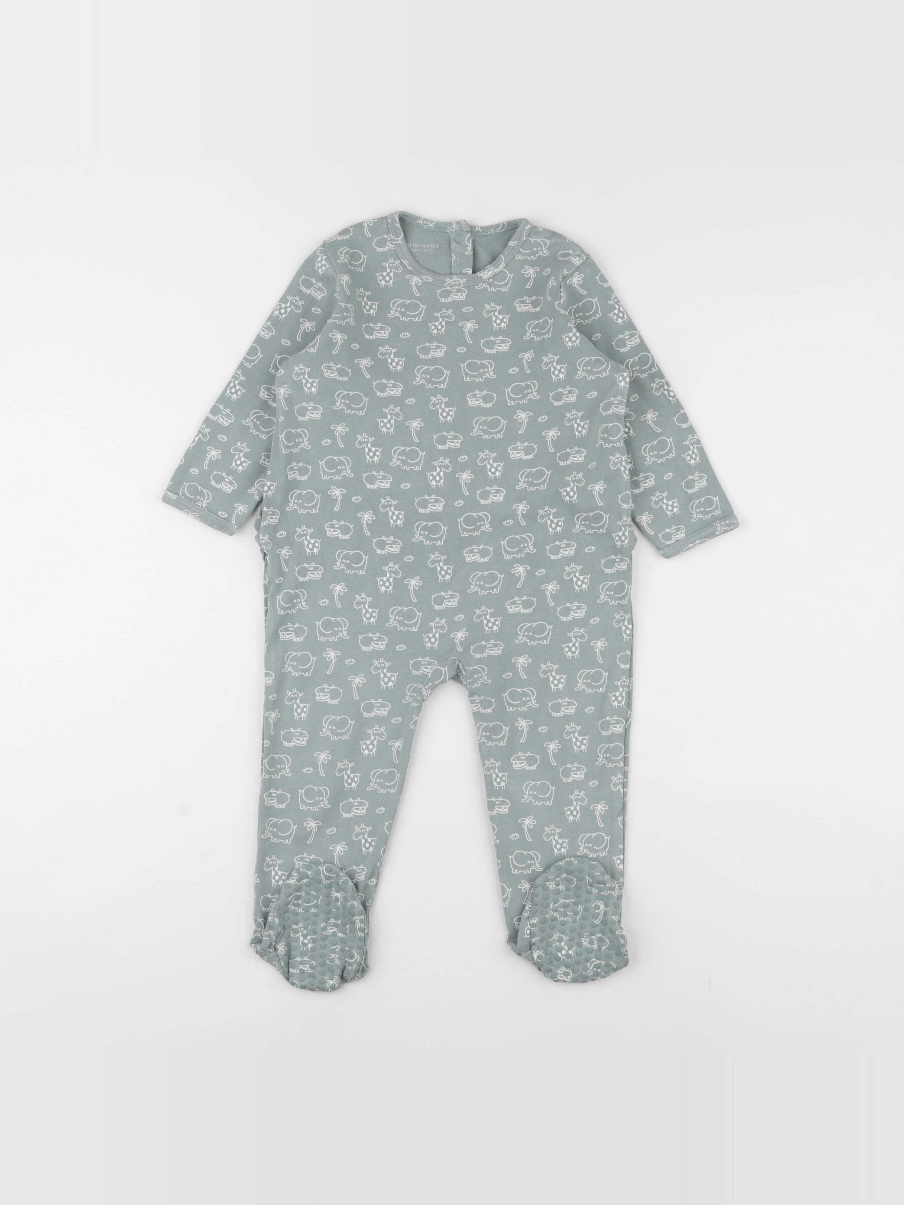 Vertbaudet - pyjama coton bleu - 36 mois