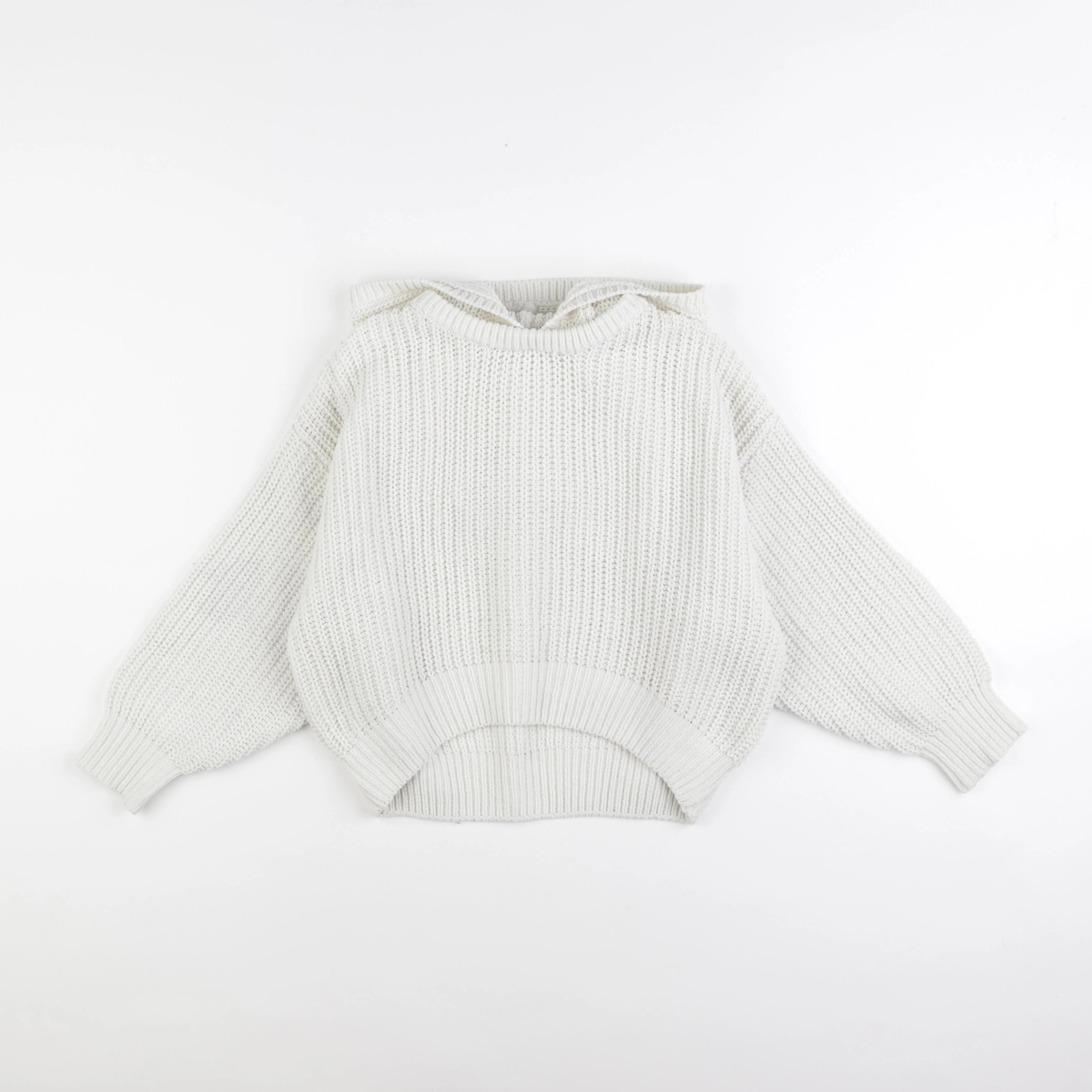 Zara - pull blanc, beige - 9/10 ans