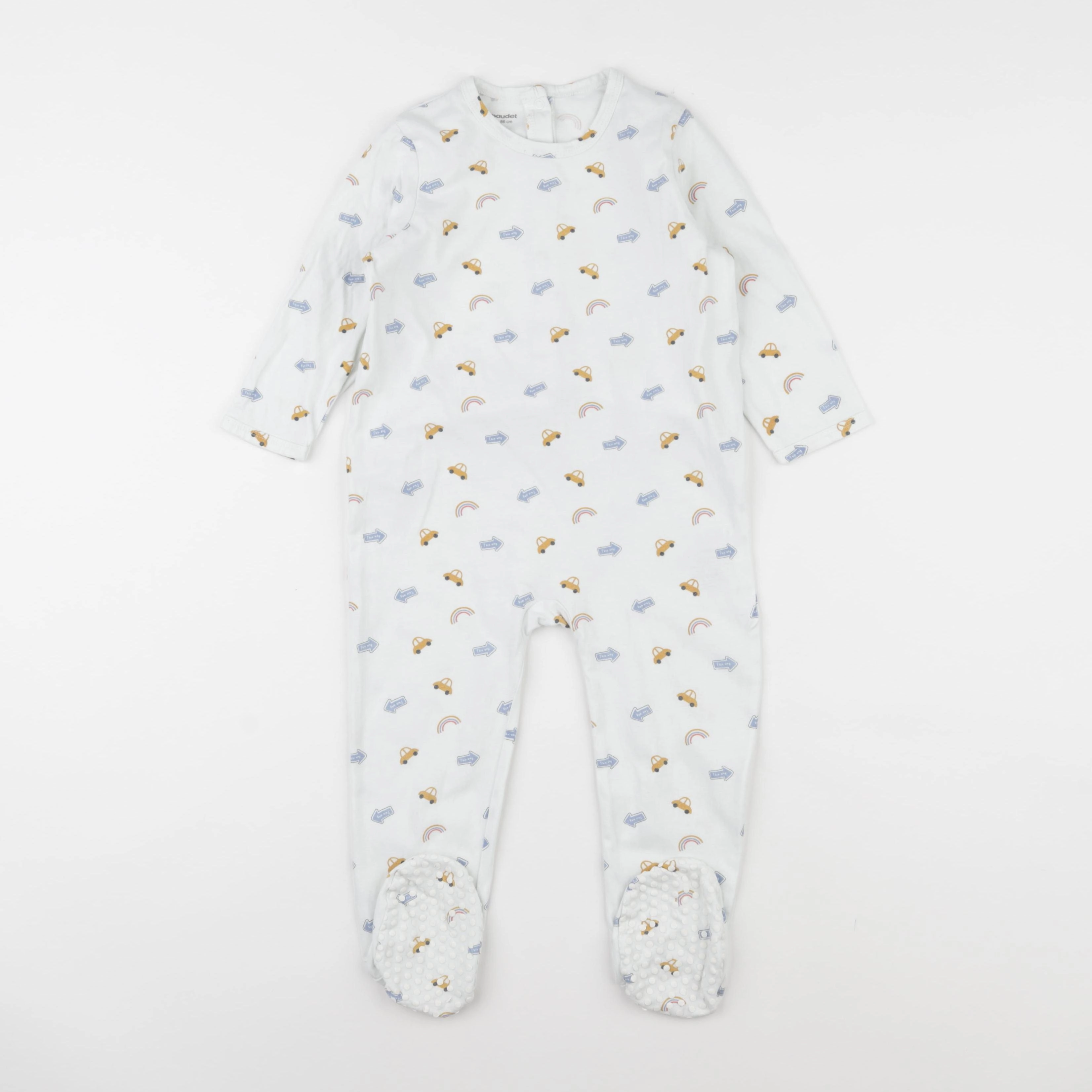 Vertbaudet - pyjama coton blanc - 24 mois