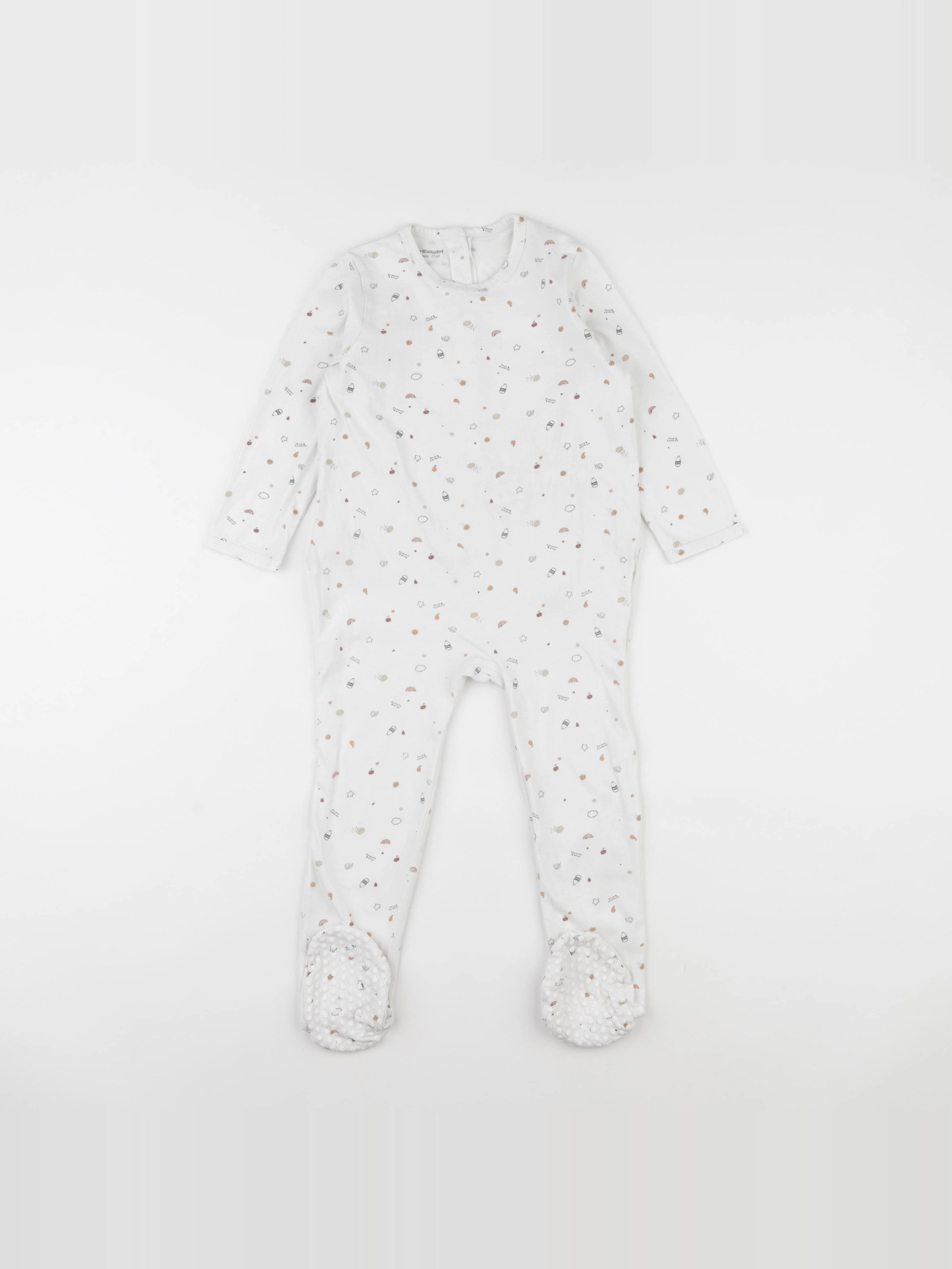 Vertbaudet - pyjama coton blanc - 36 mois