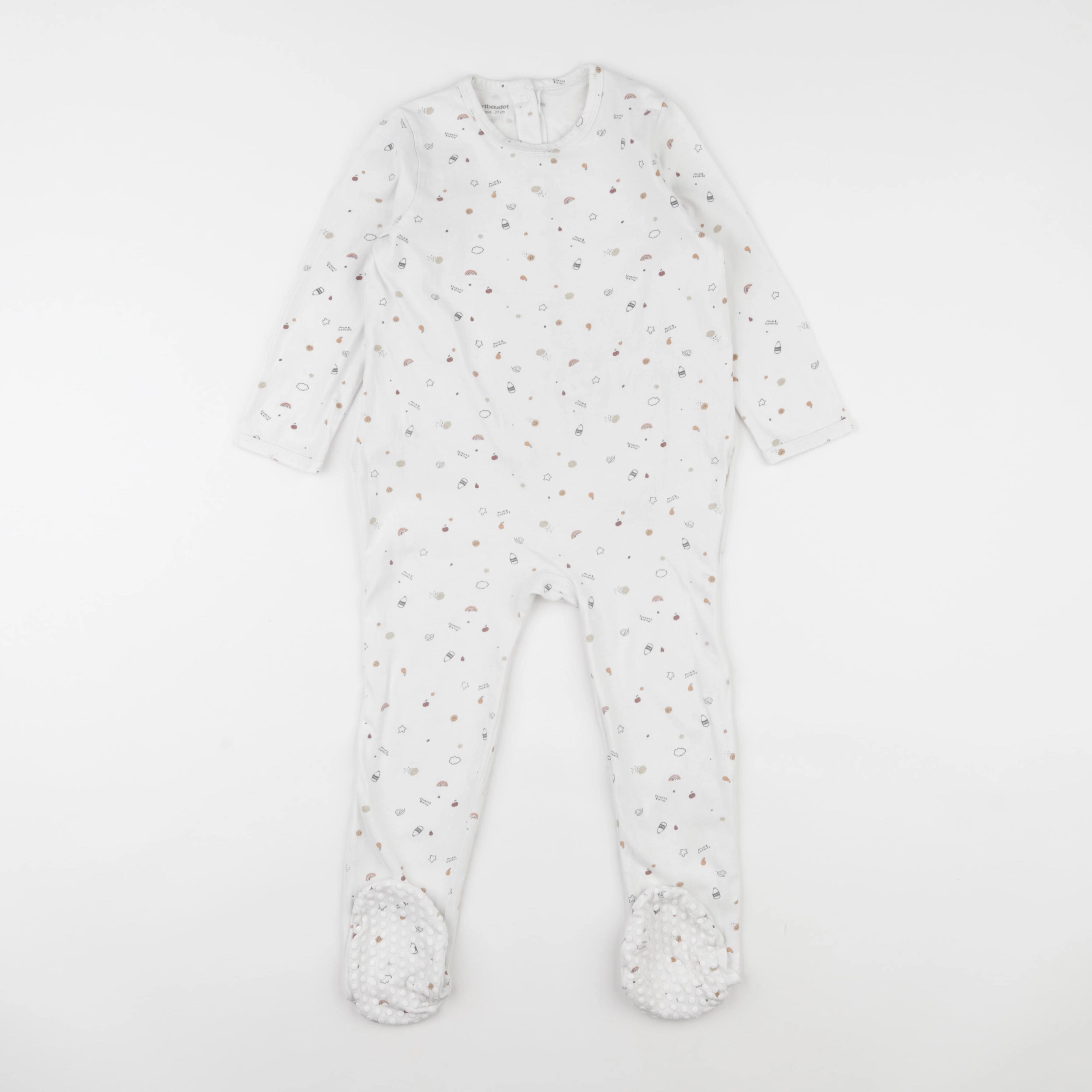 Vertbaudet - pyjama coton blanc - 36 mois