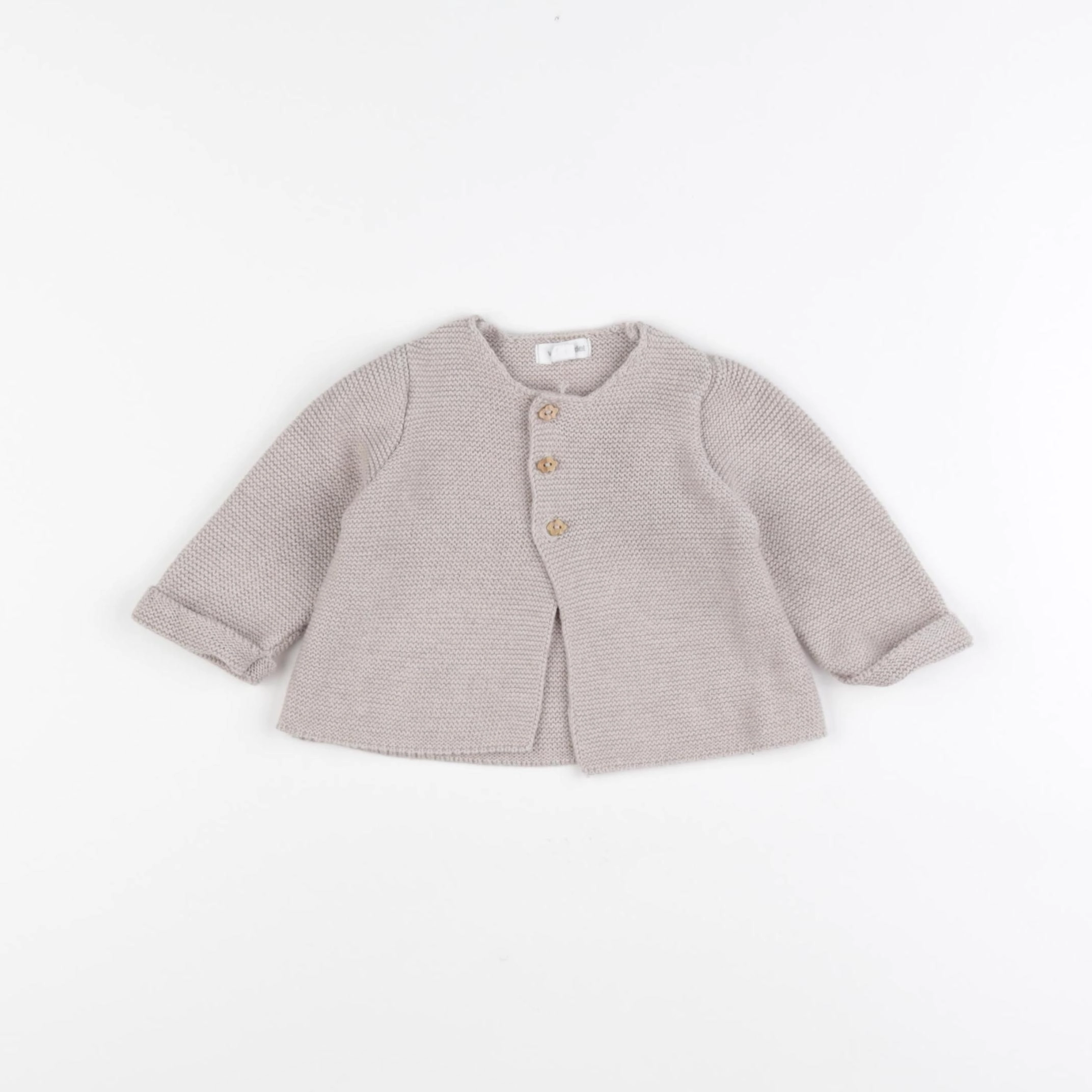 Vertbaudet - gilet beige - 1 mois