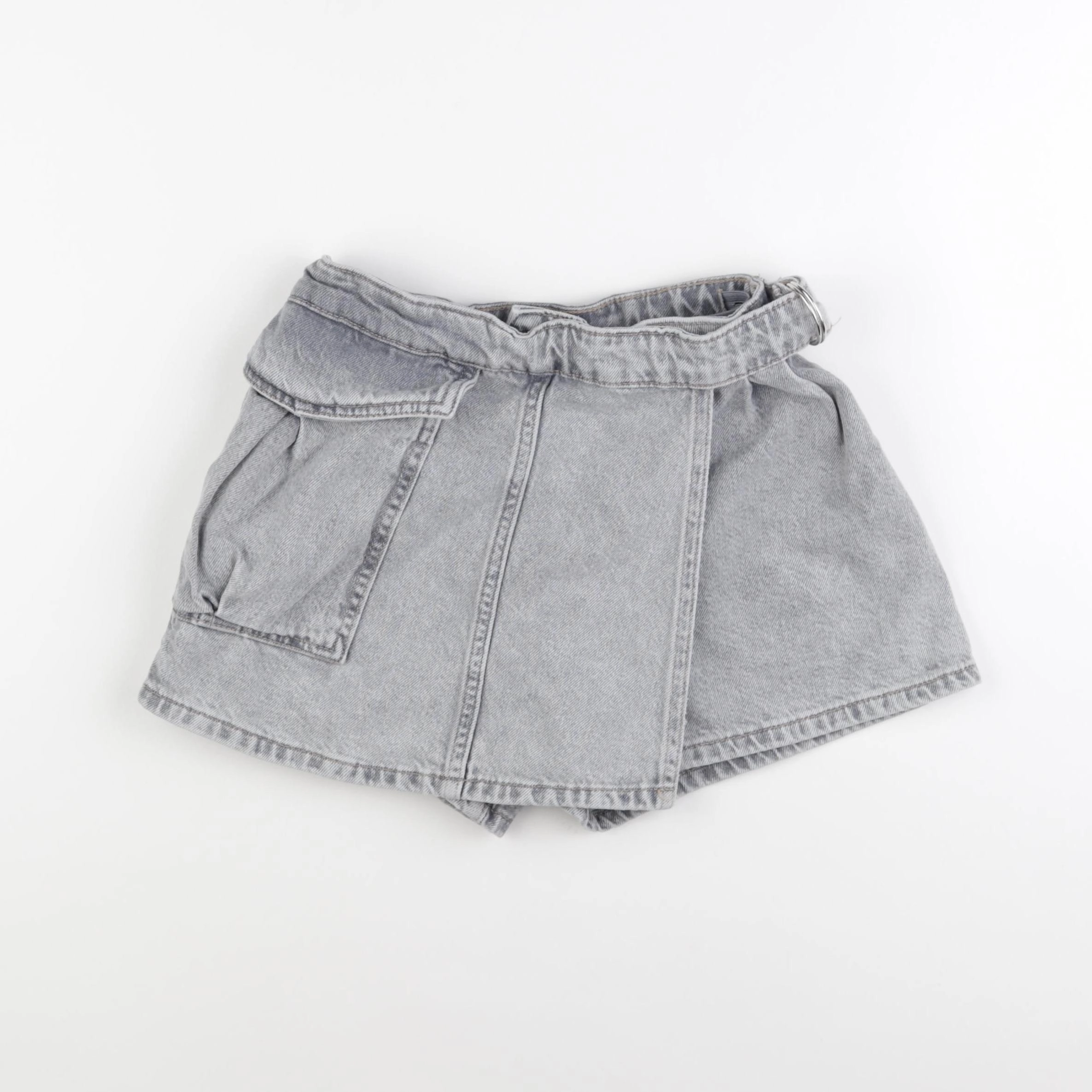 Zara - jupe short gris - 10 ans