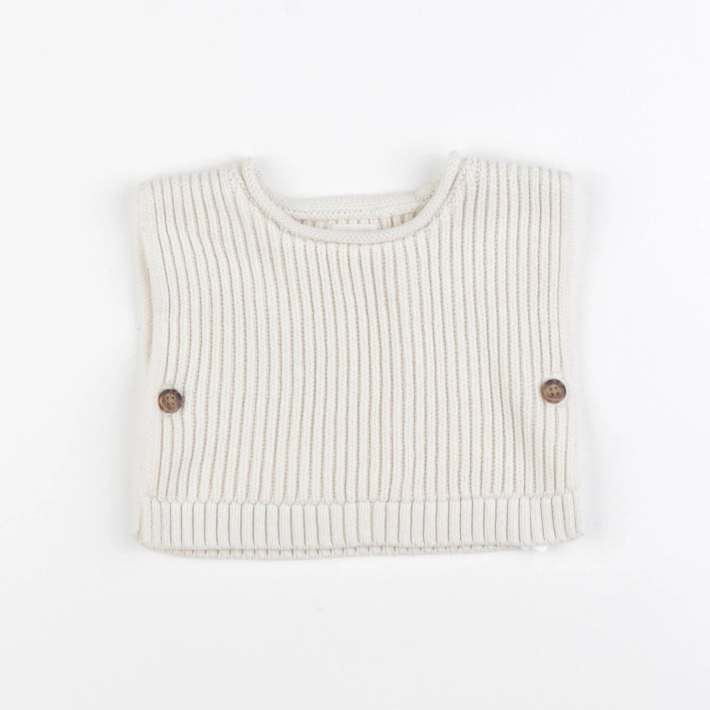 Vertbaudet - gilet beige - 3 mois