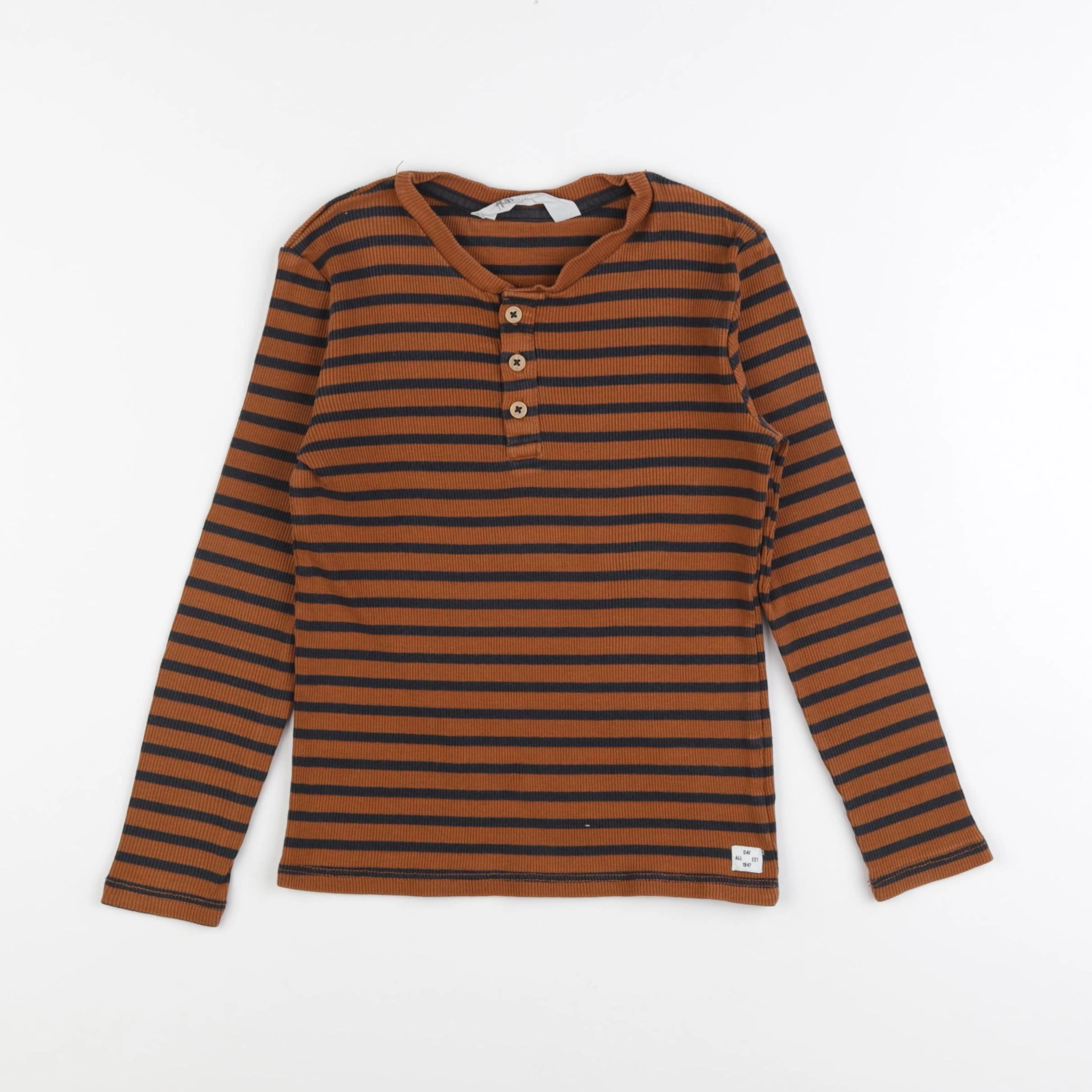 H&M - tee-shirt marron - 6/7 ans