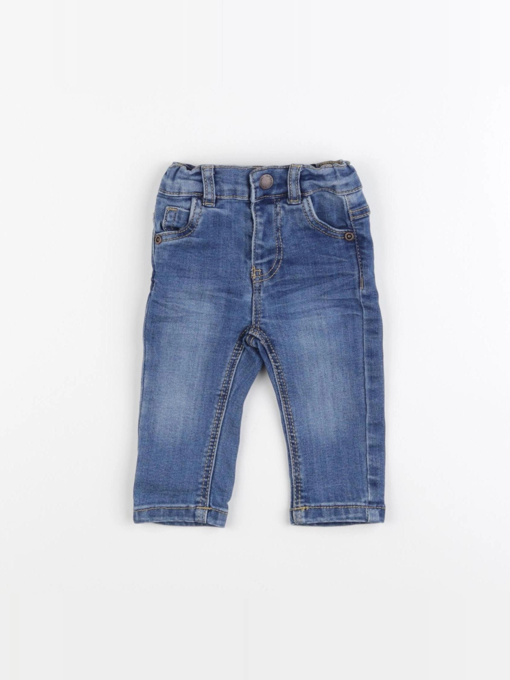 Vertbaudet - jean bleu - 3 mois