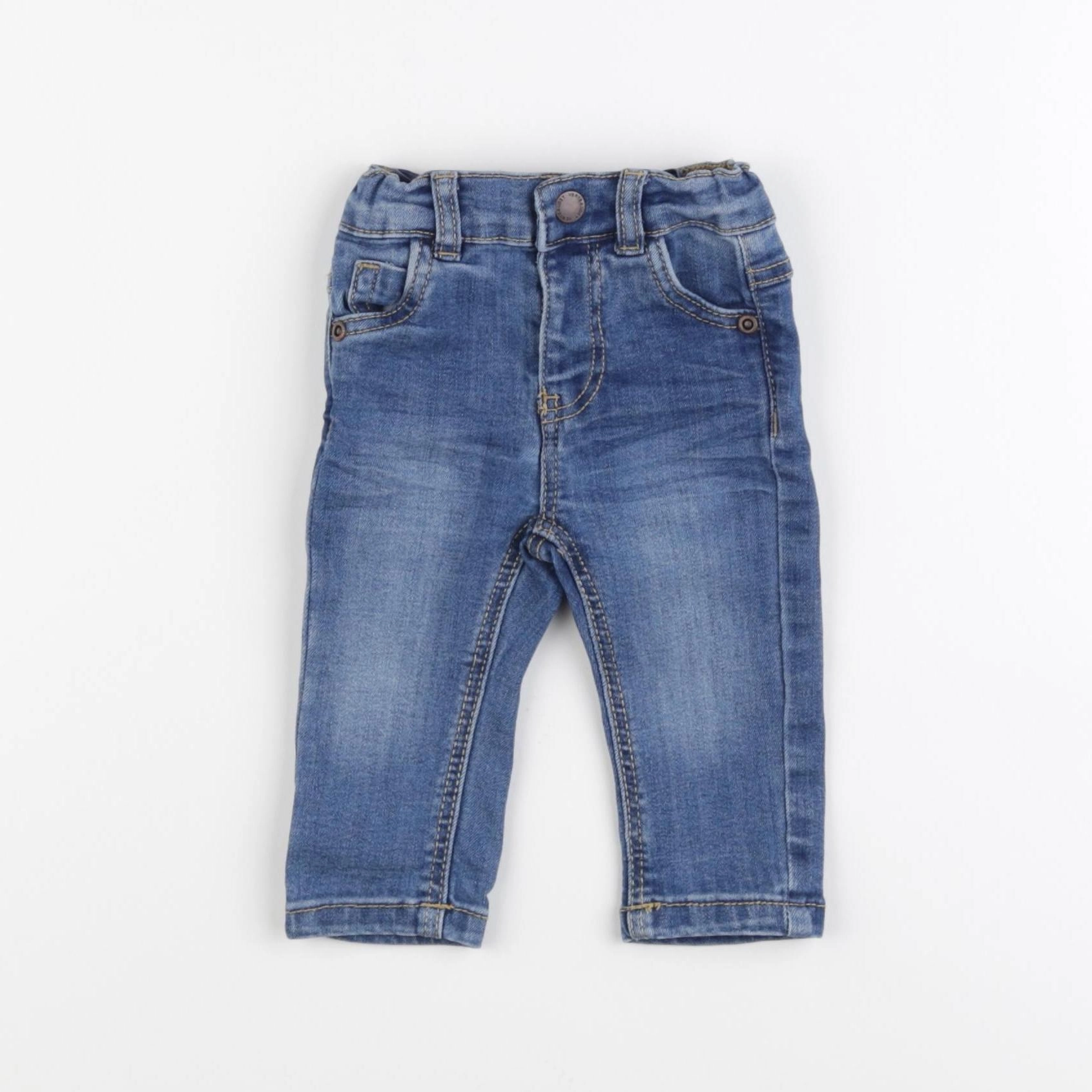 Vertbaudet - jean bleu - 3 mois