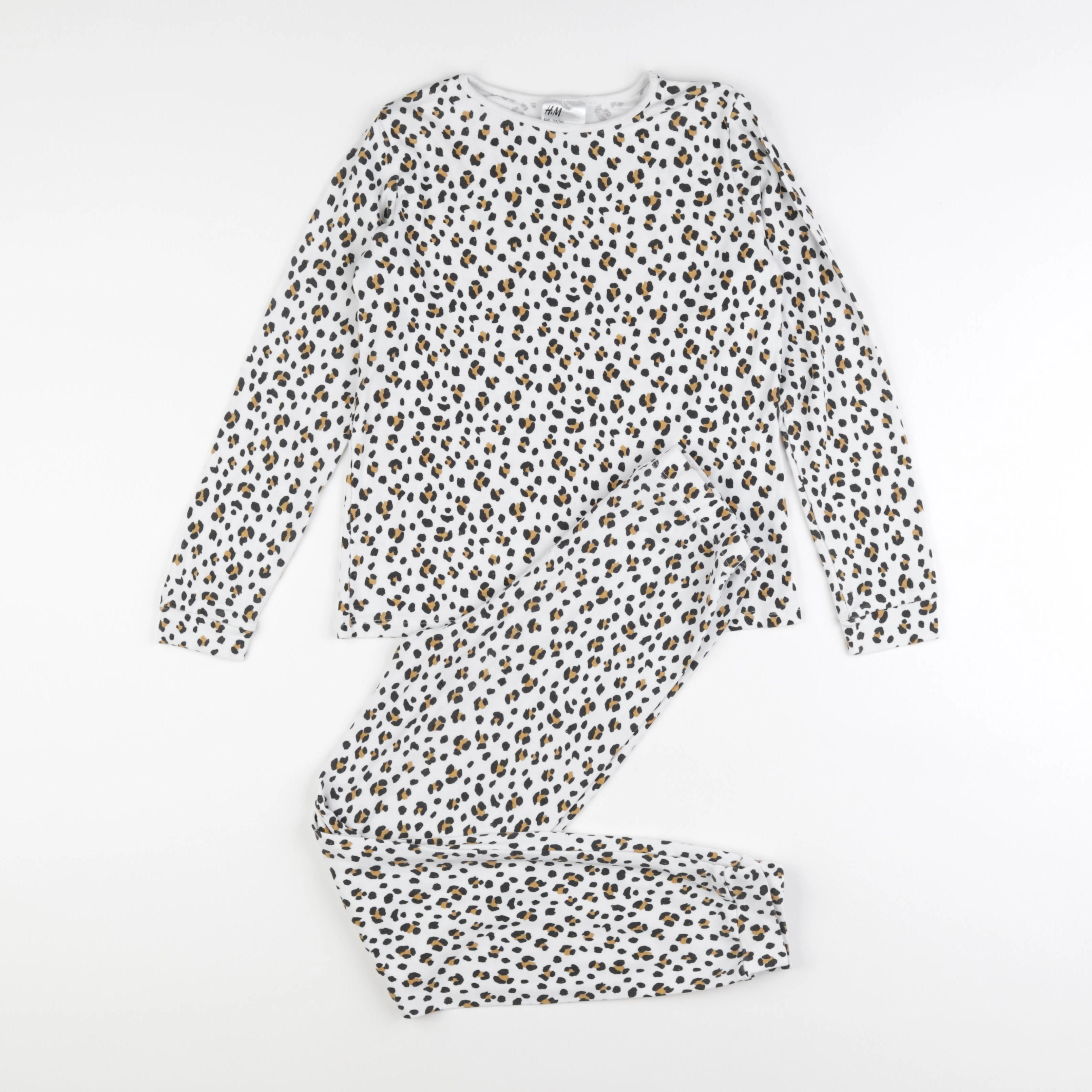 H&M - pyjama coton blanc - 8/10 ans