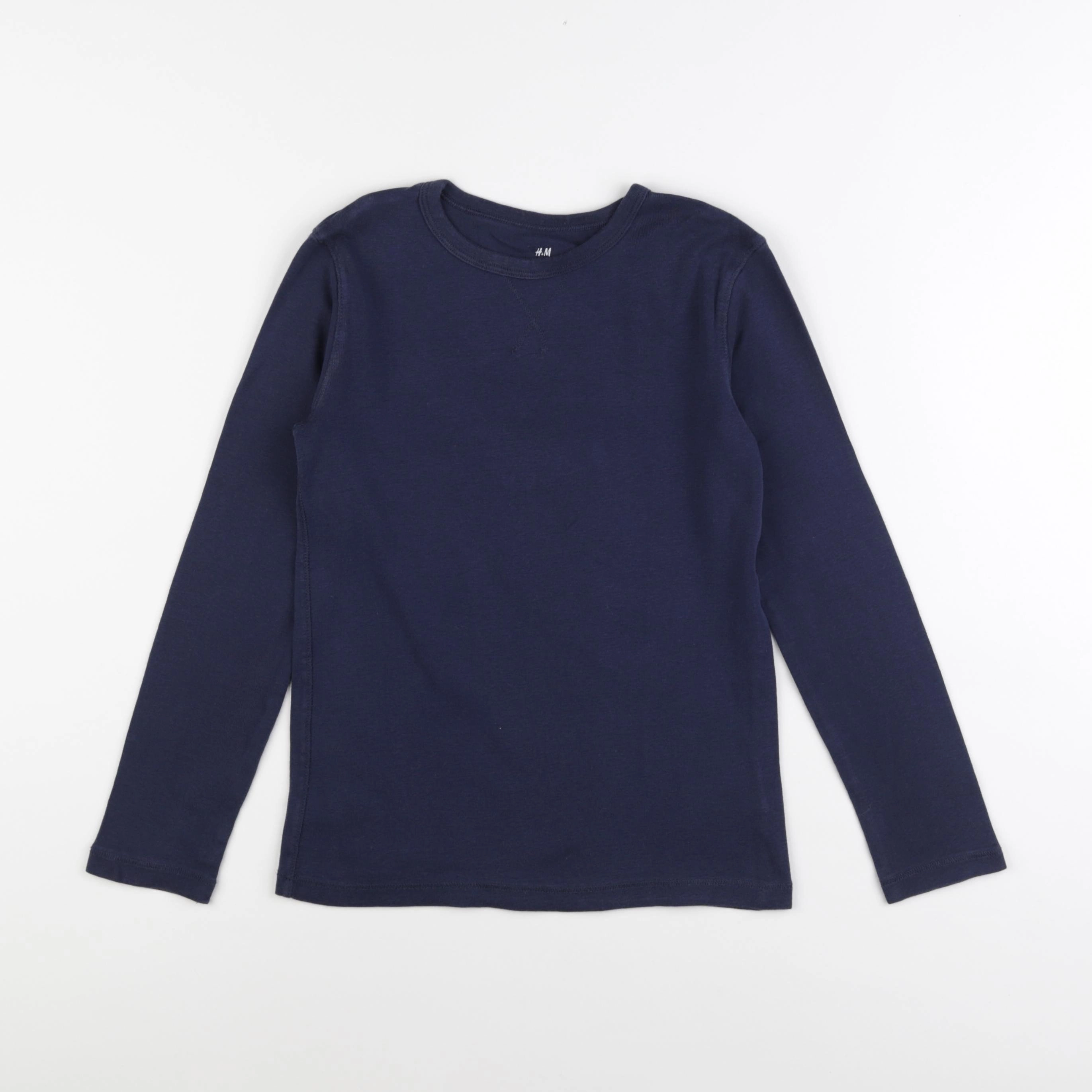 H&M - tee-shirt bleu - 8/10 ans