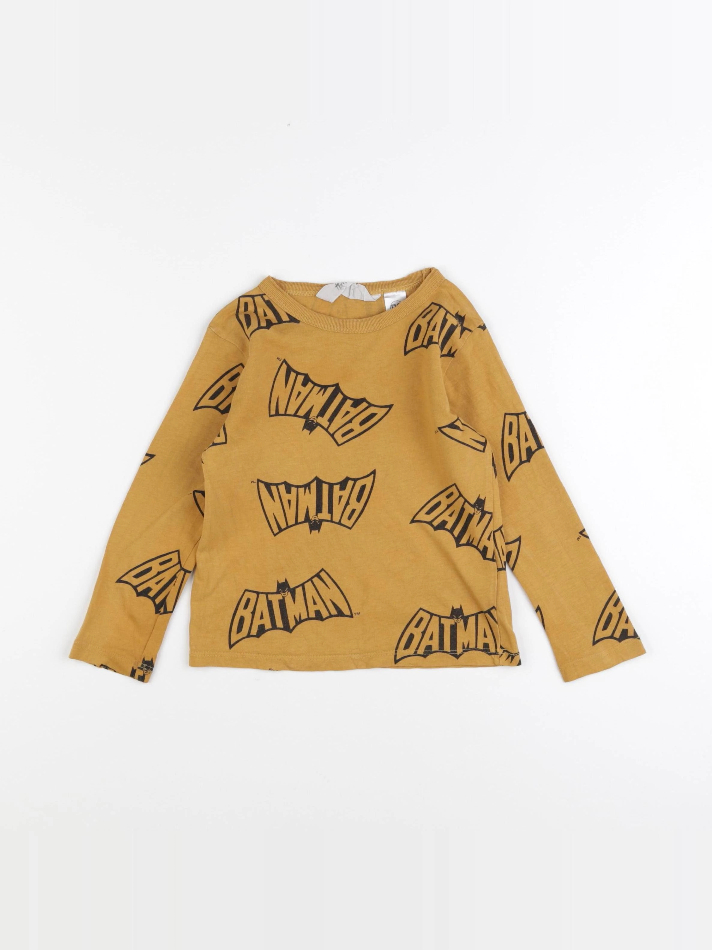 H&M - tee-shirt jaune, noir - 18/24 mois