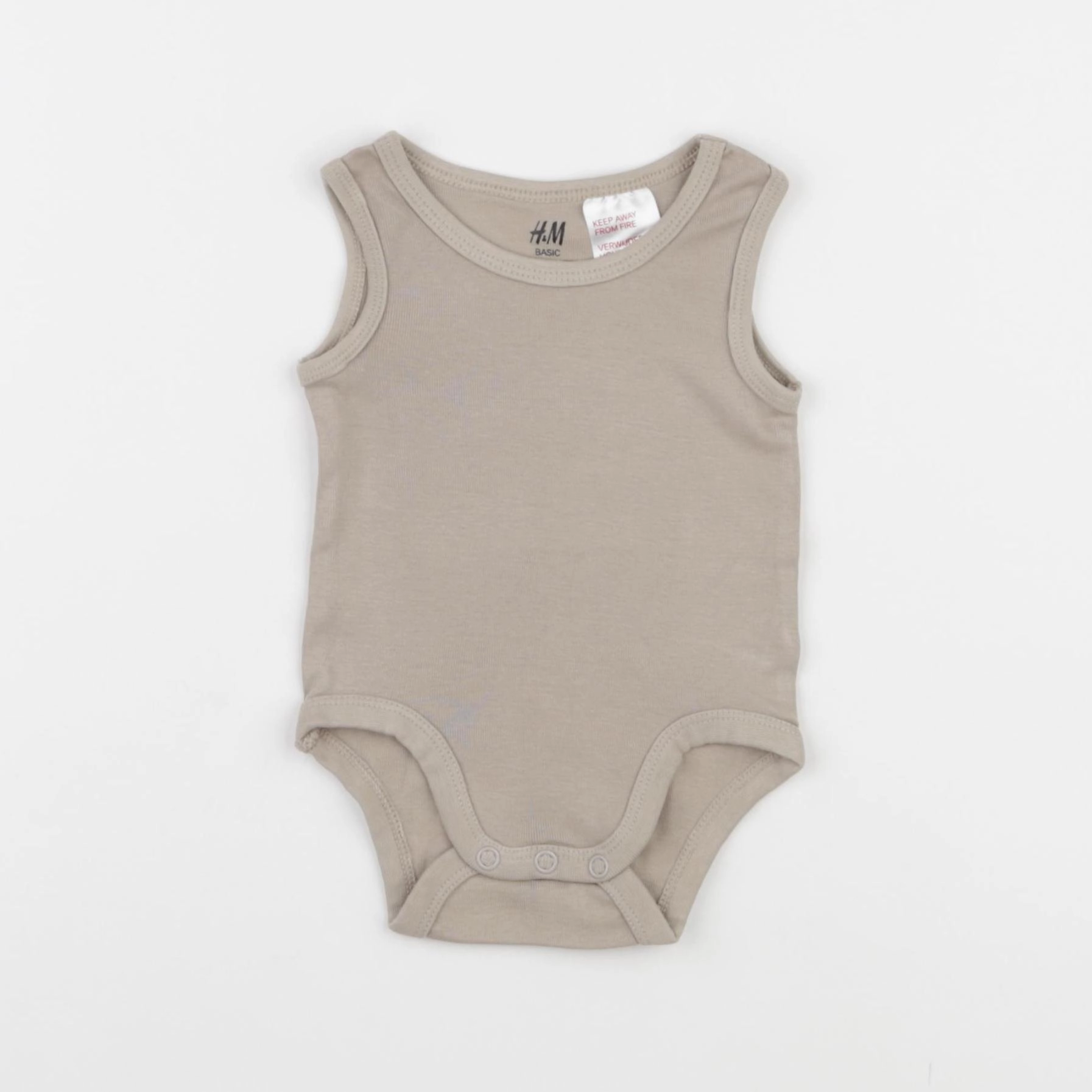 H&M - body beige - 1/3 mois
