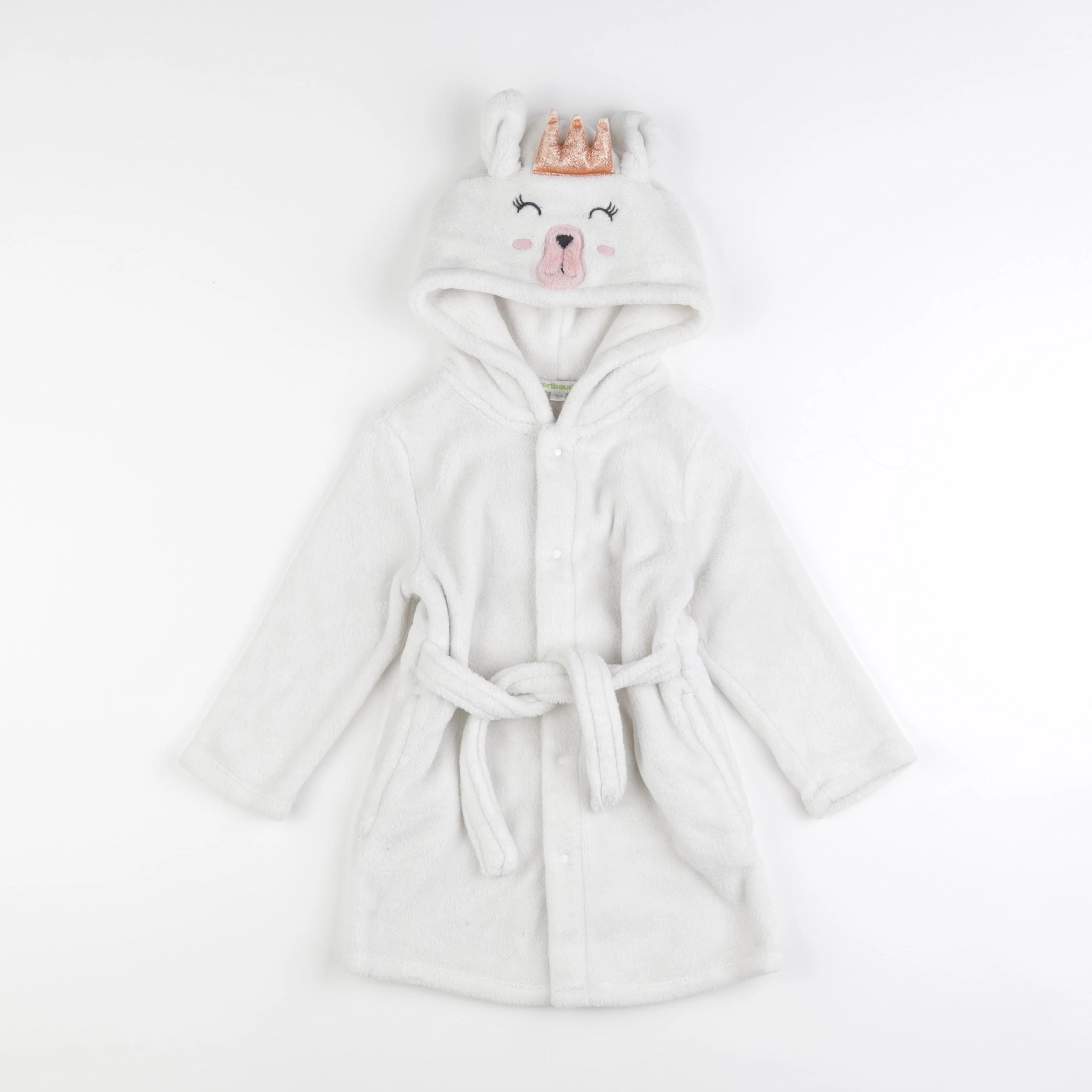 Vertbaudet - robe de chambre blanc - 4 ans