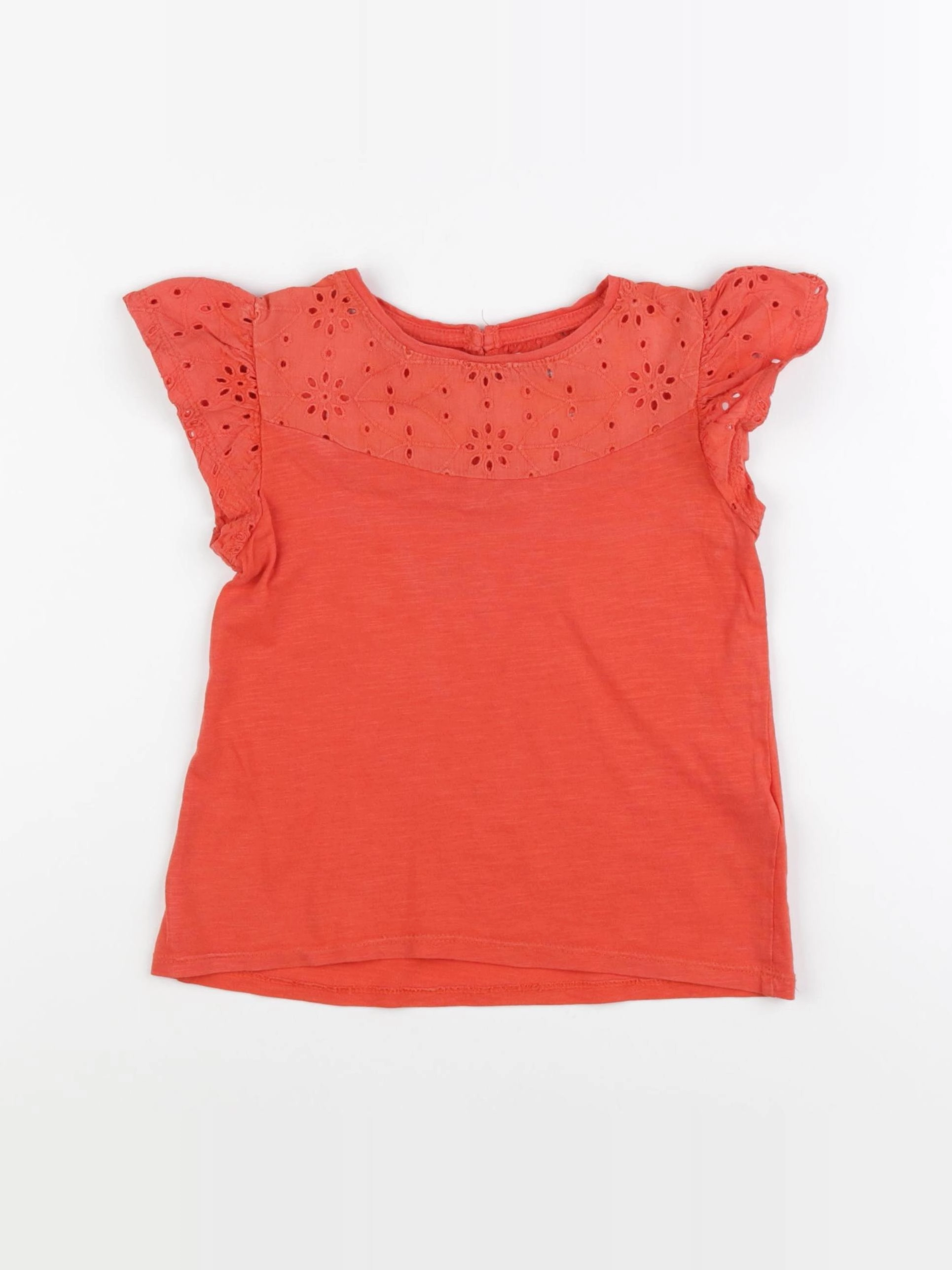 Vertbaudet - tee-shirt rouge - 6 ans