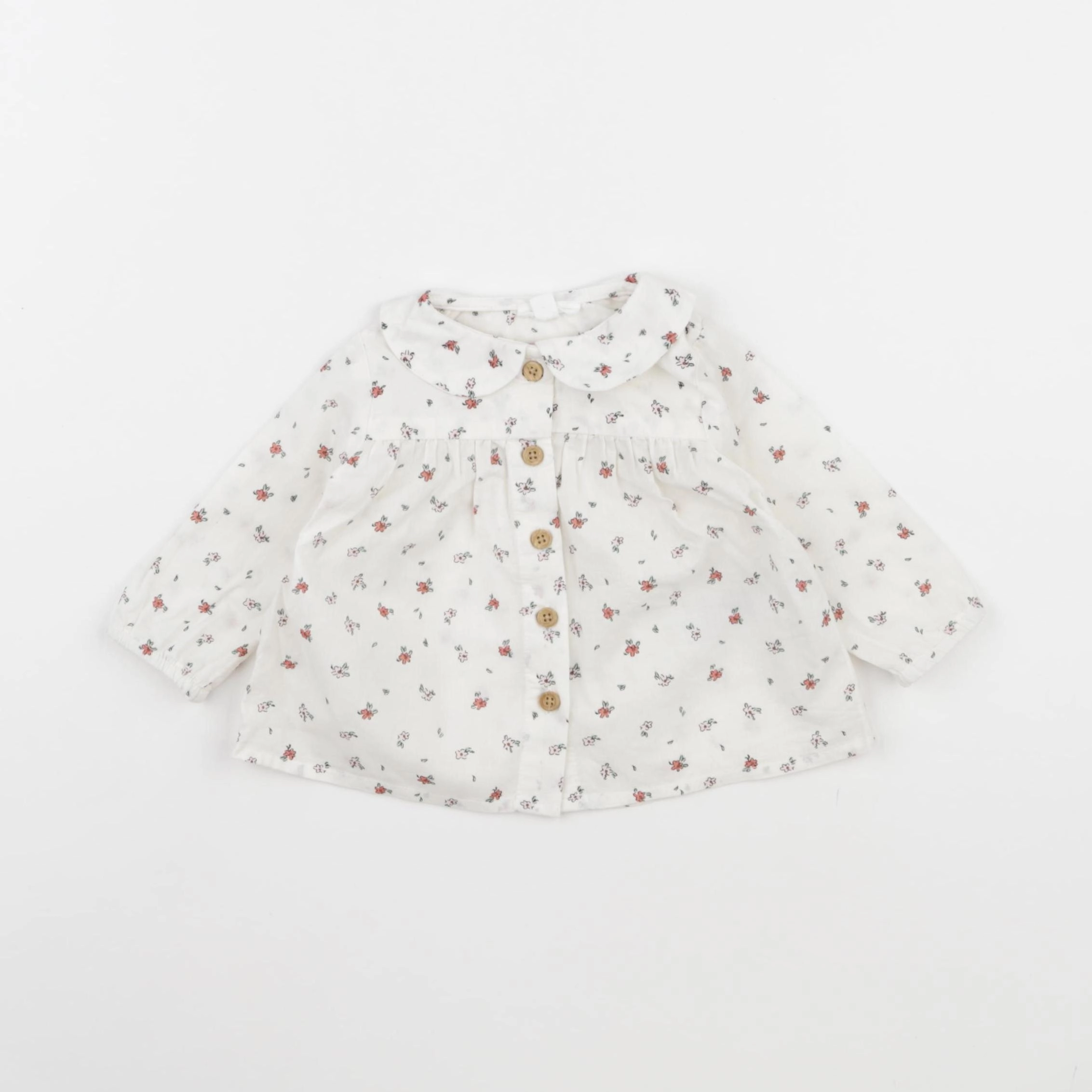 Vertbaudet - blouse beige - 3 mois