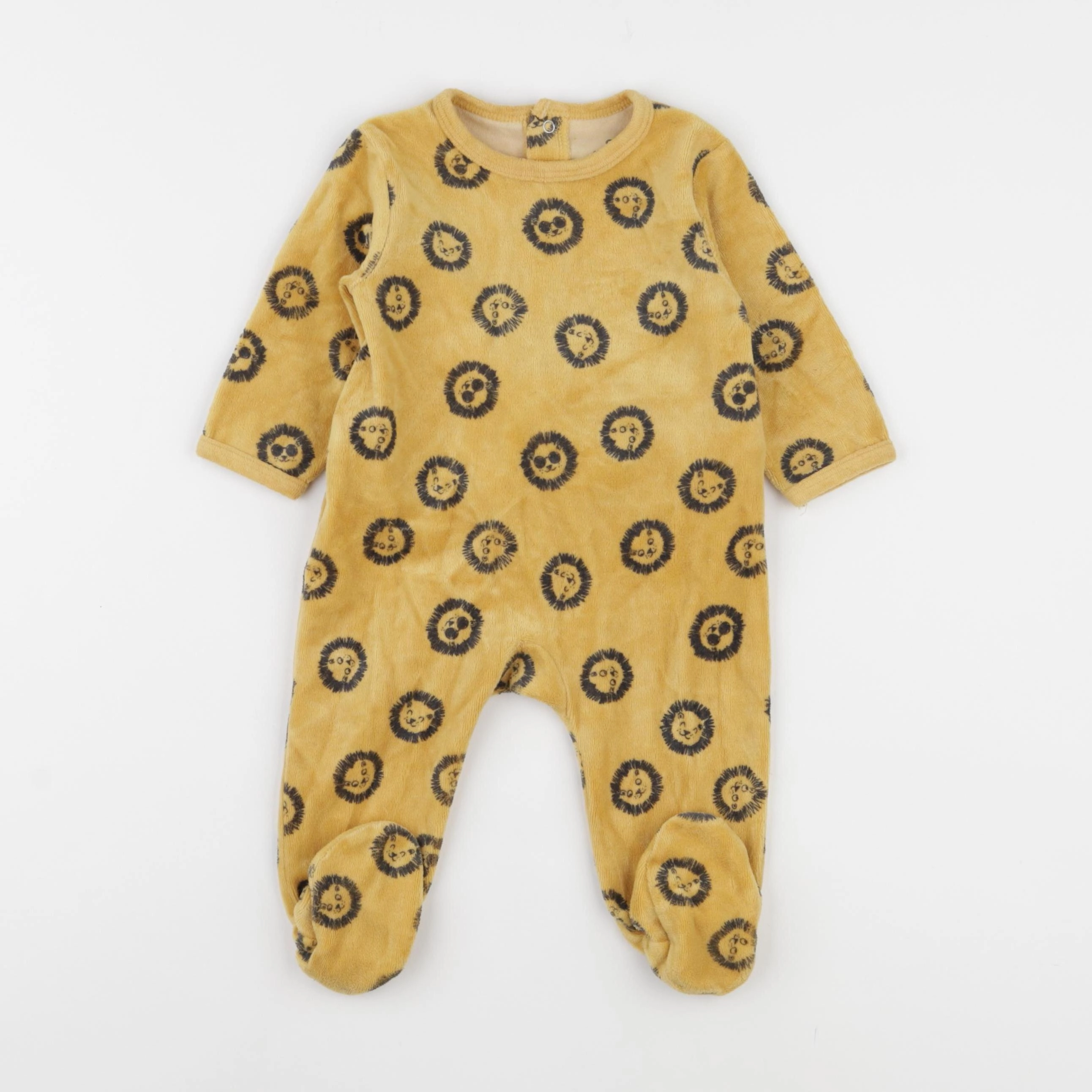 La Redoute - pyjama velours jaune - 6 mois