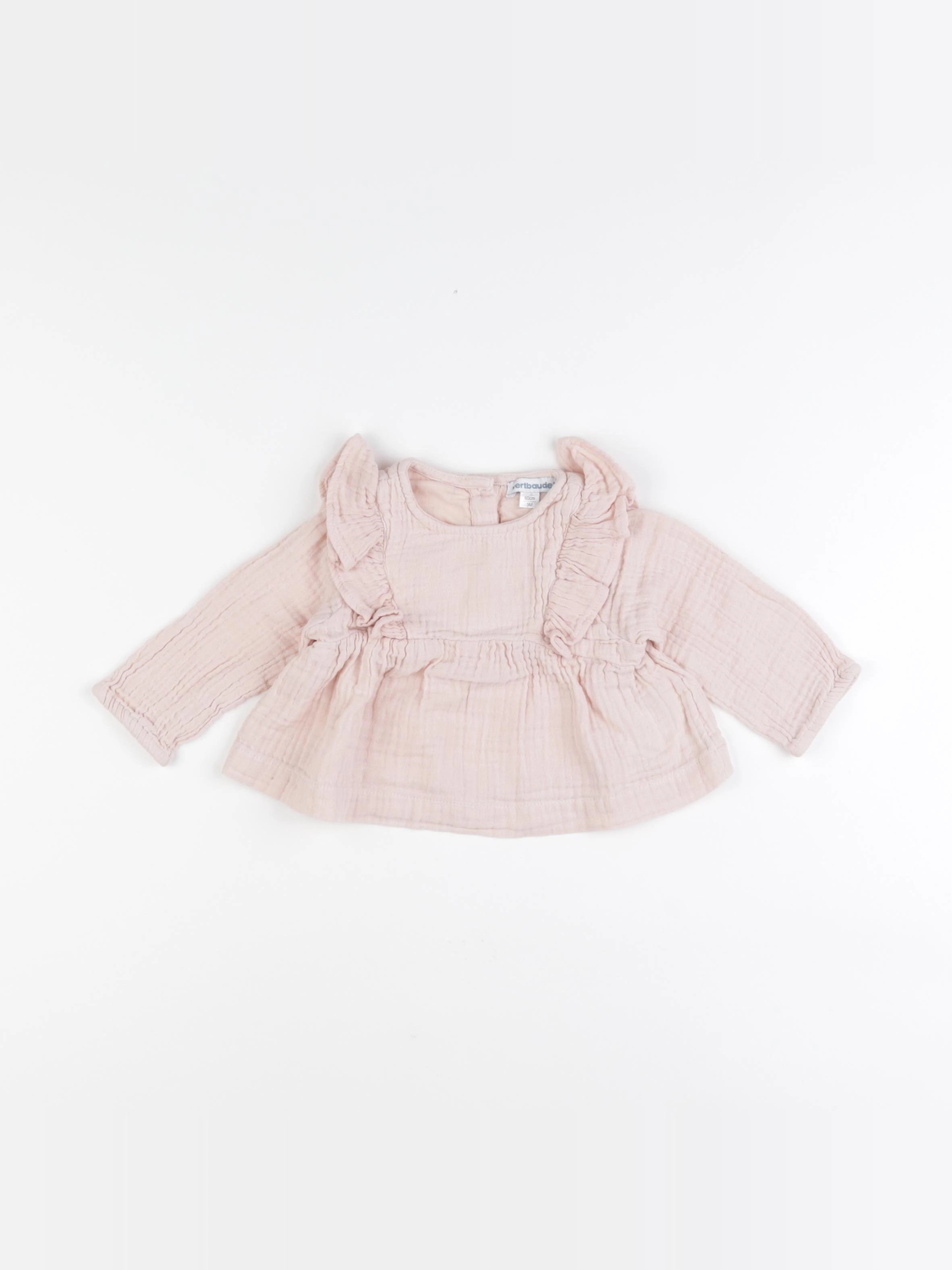Vertbaudet - blouse rose - 3 mois