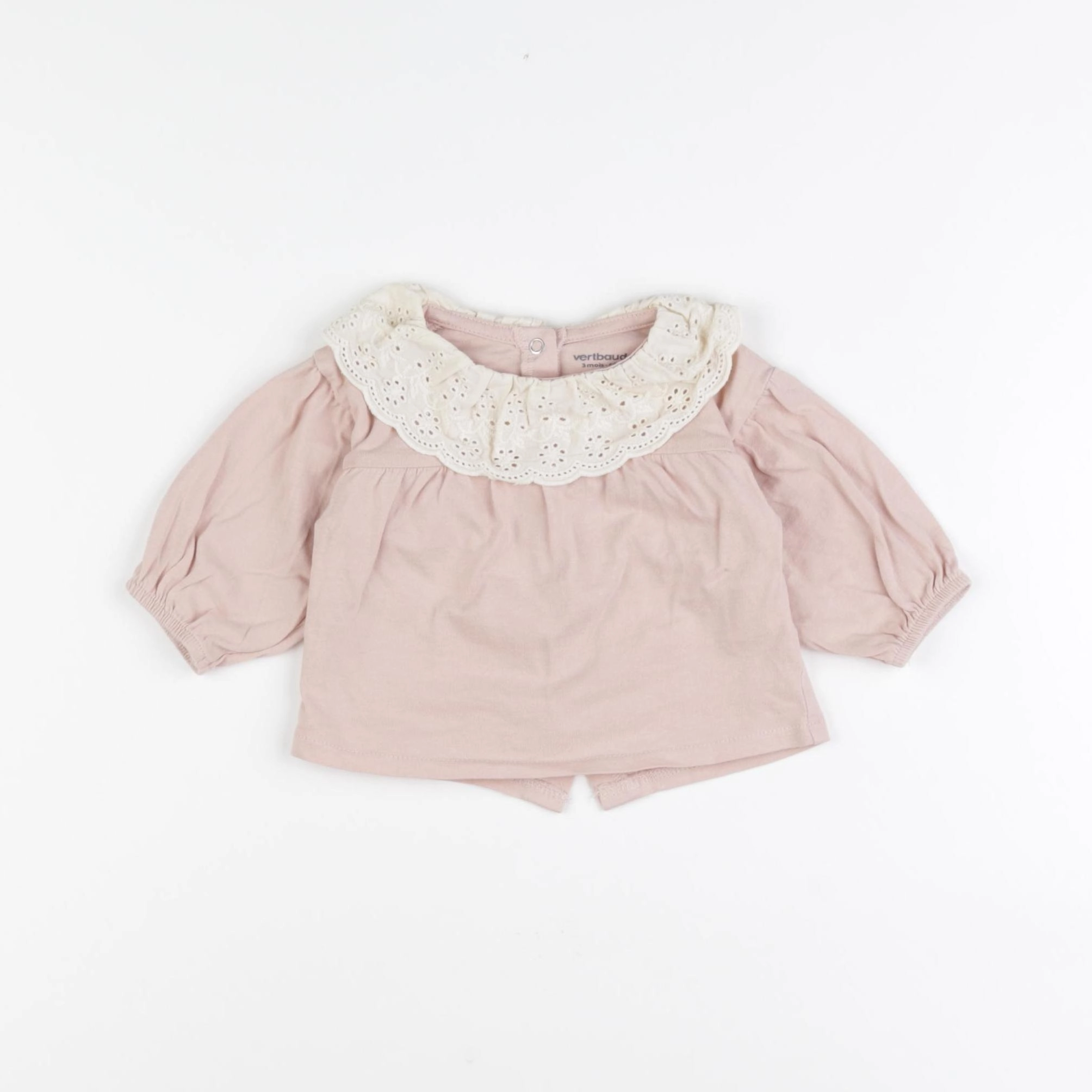 Vertbaudet - tee-shirt rose - 3 mois