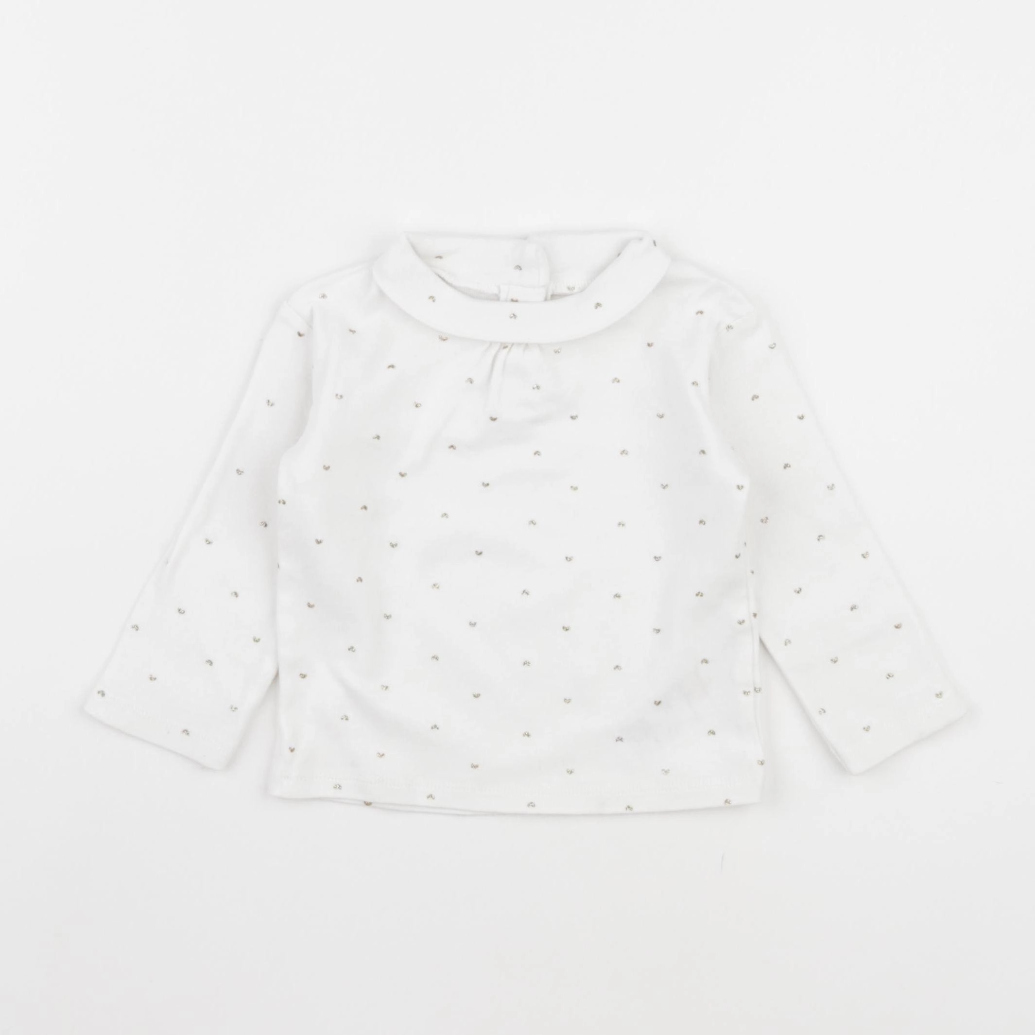 Vertbaudet - sous-pull blanc - 12 mois