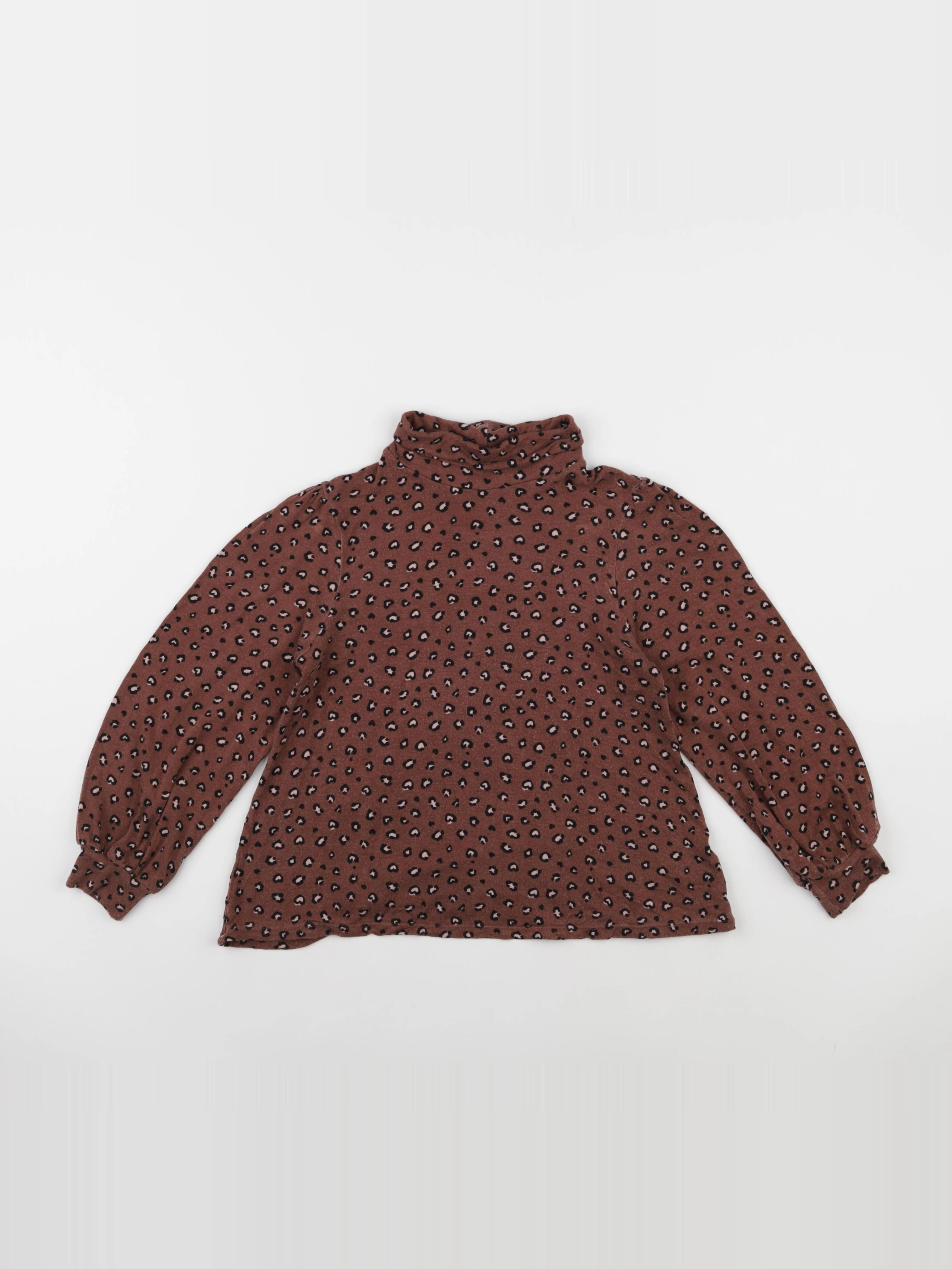 Vertbaudet - sous-pull marron - 8 ans