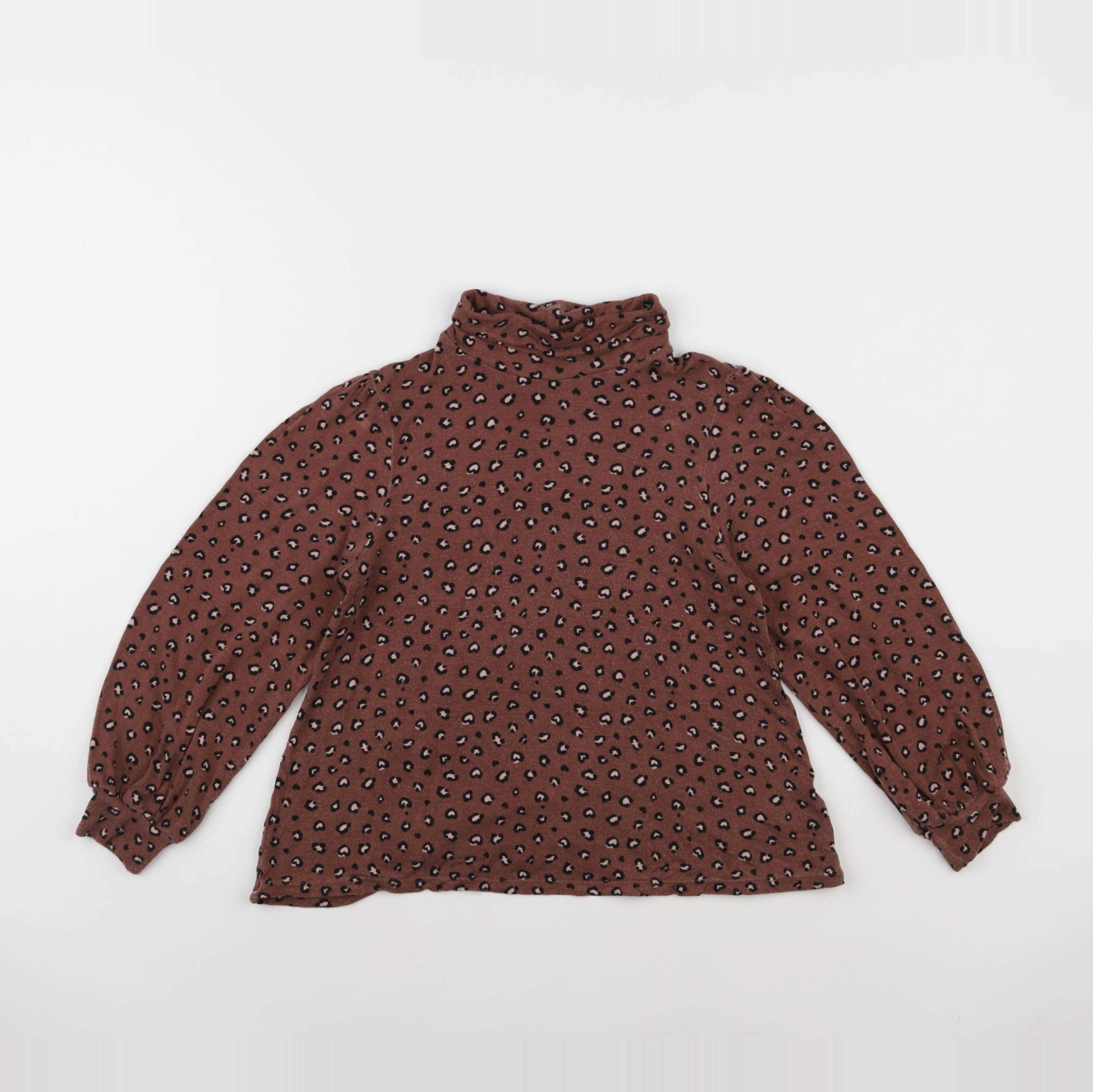 Vertbaudet - sous-pull marron - 8 ans