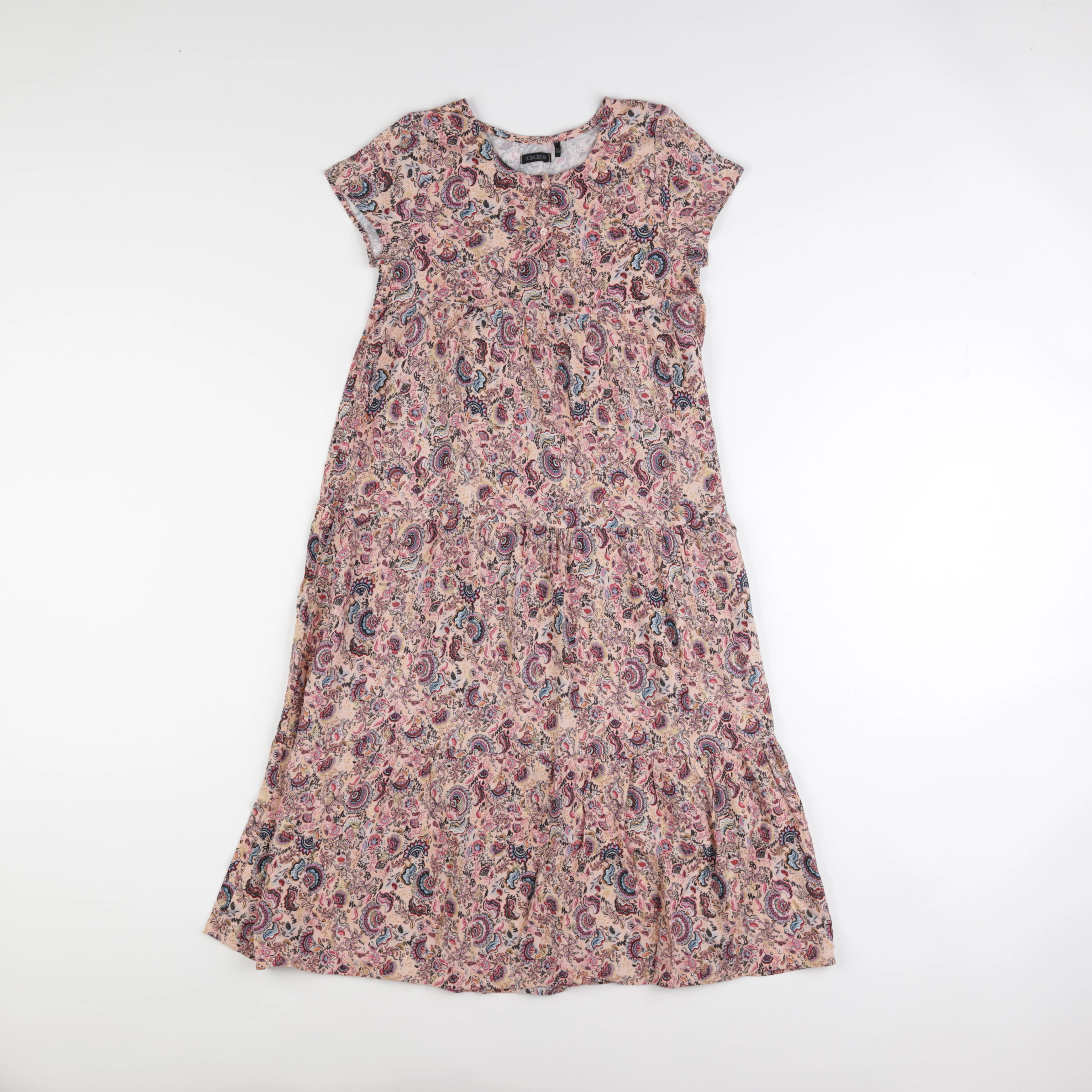 IKKS - robe rose - 8 ans