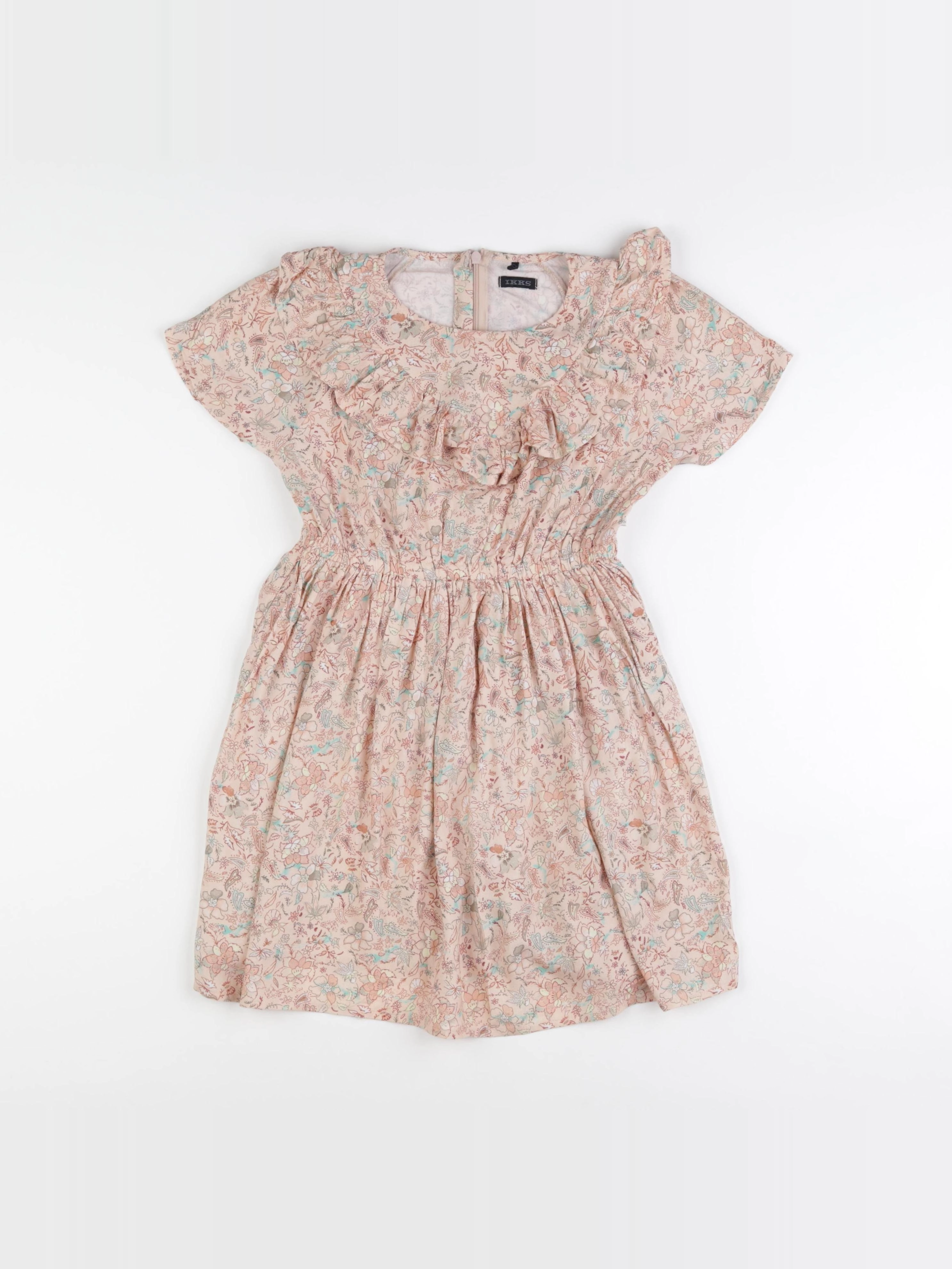 IKKS - robe rose - 8 ans