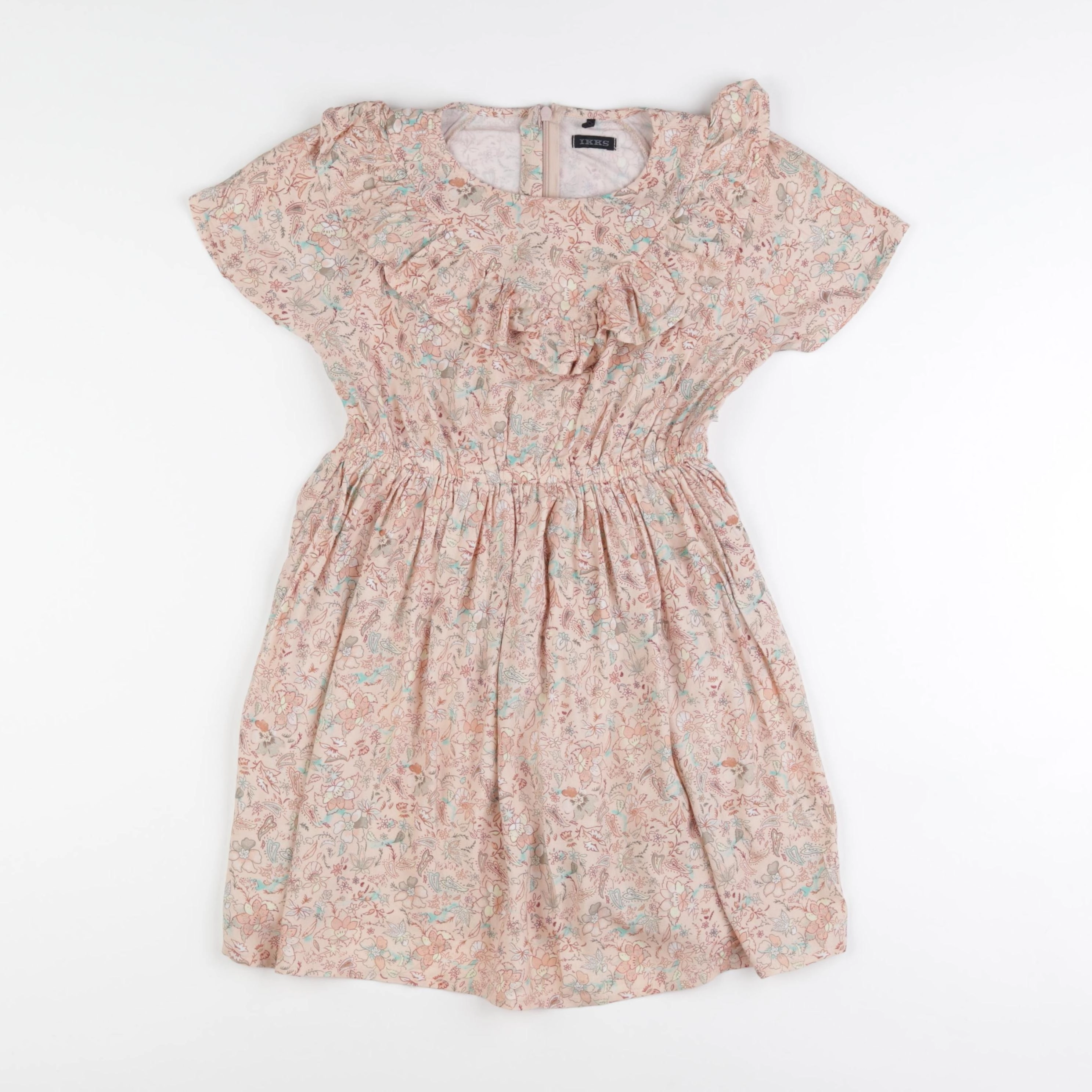 IKKS - robe rose - 8 ans