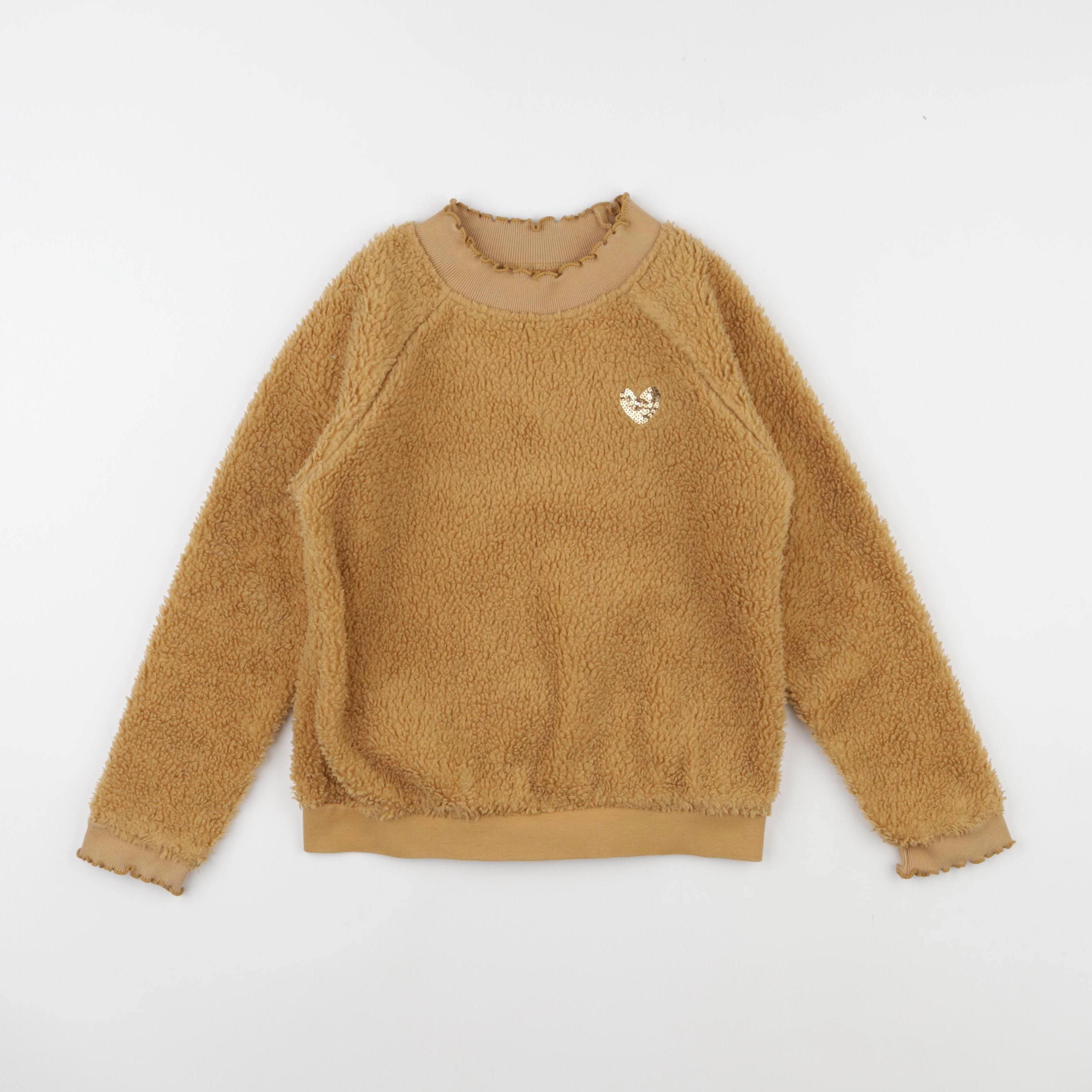 Vertbaudet - sweat jaune - 8 ans