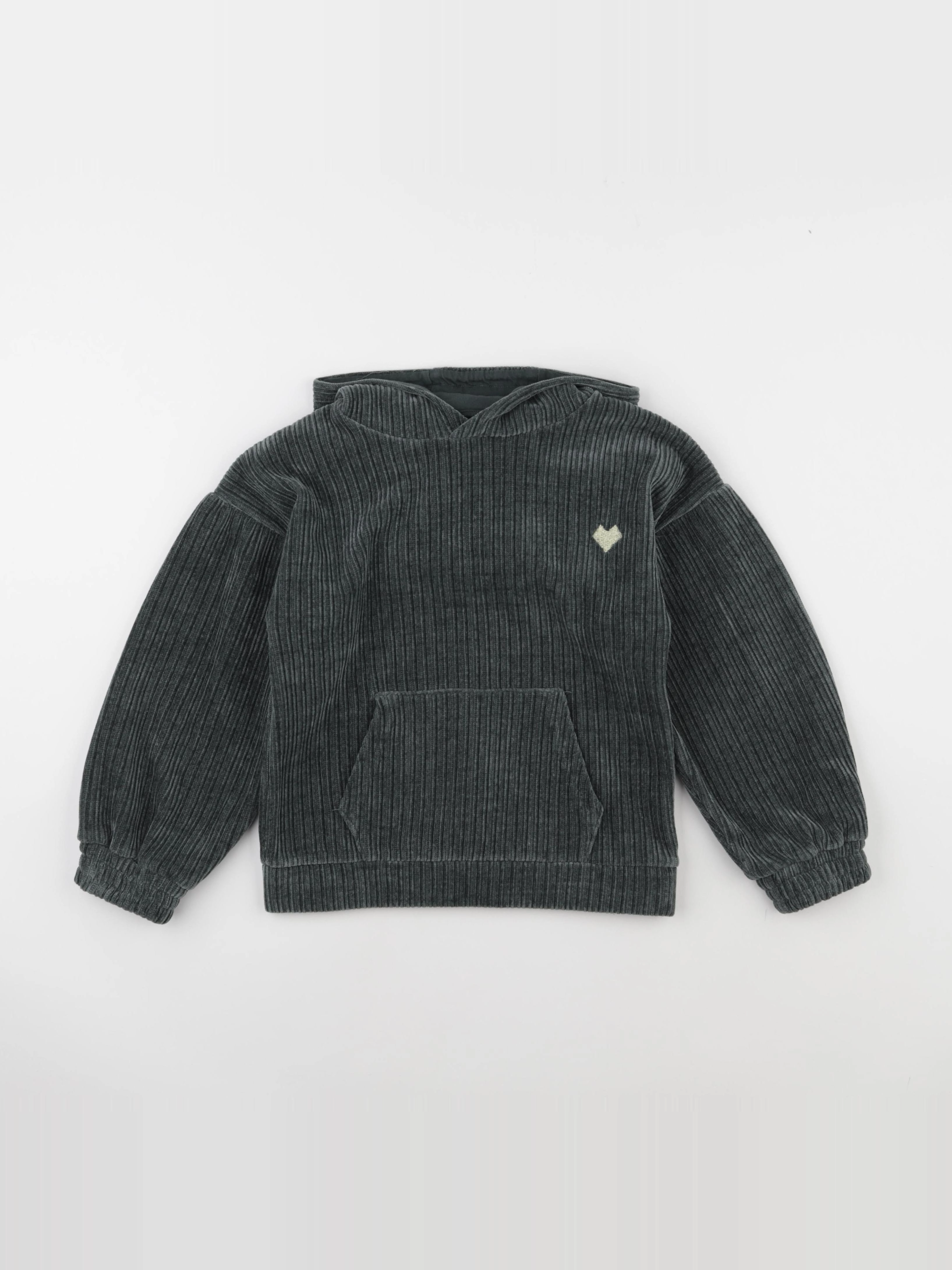 Vertbaudet - sweat vert - 8 ans