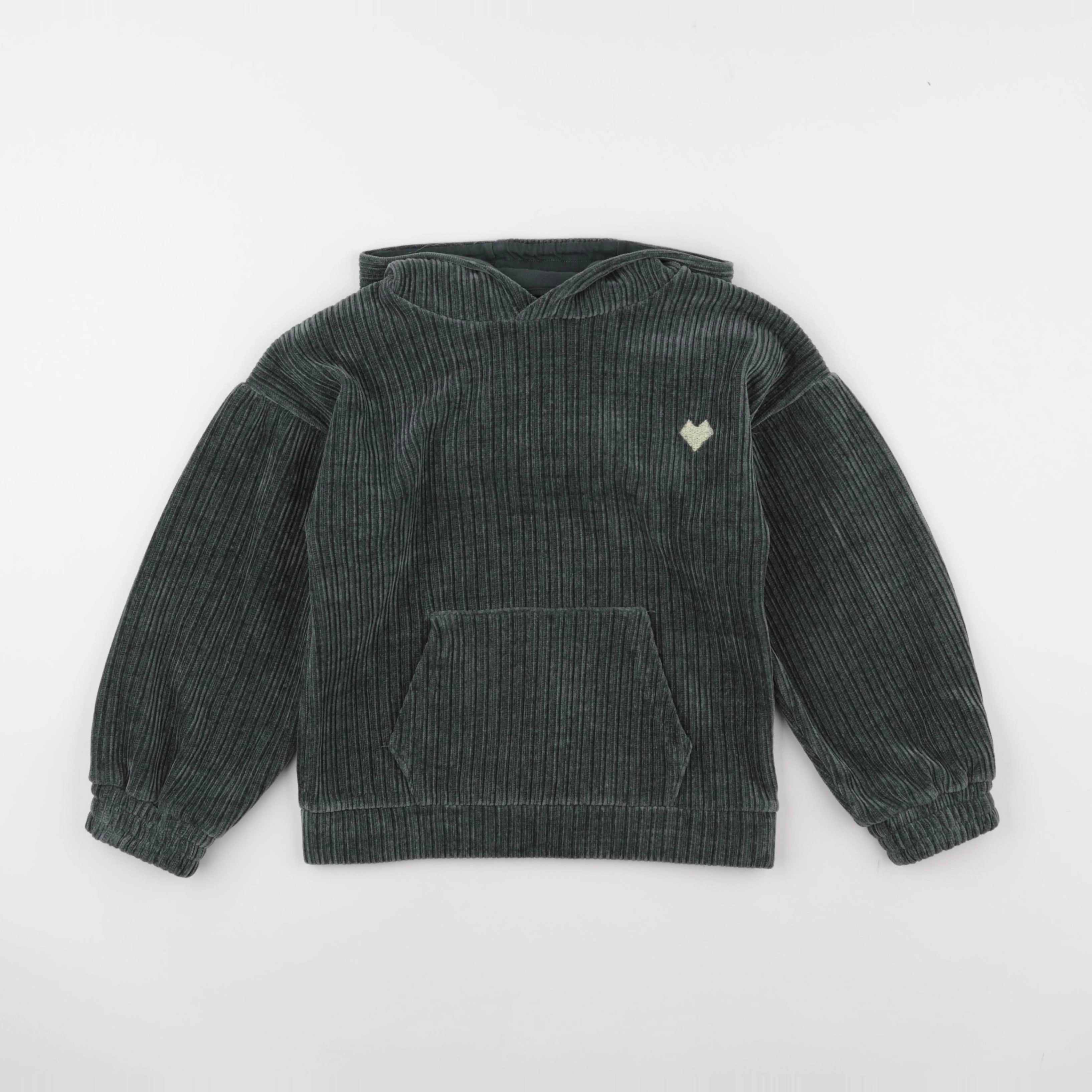 Vertbaudet - sweat vert - 8 ans