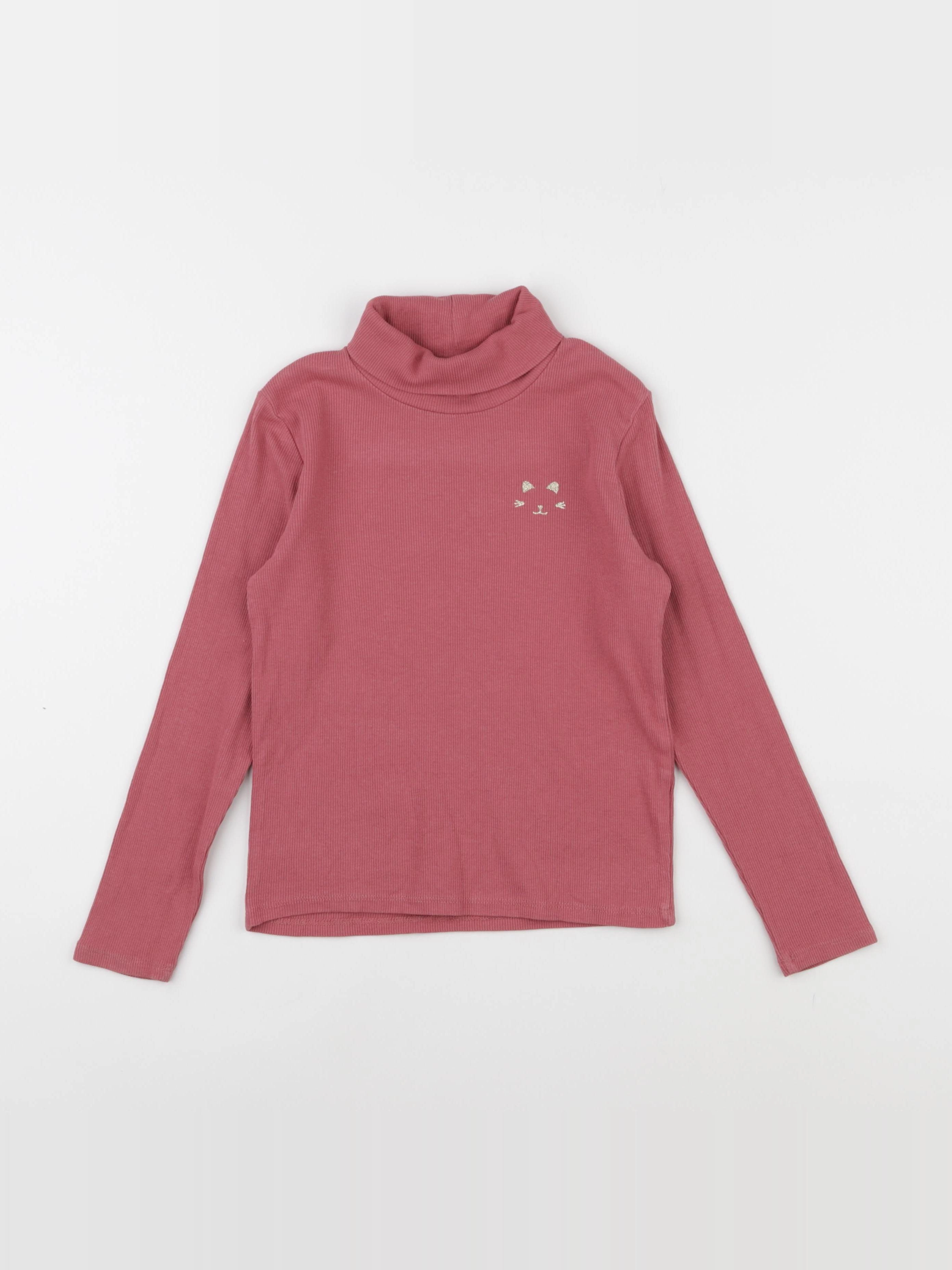 Vertbaudet - sous-pull rose - 8 ans