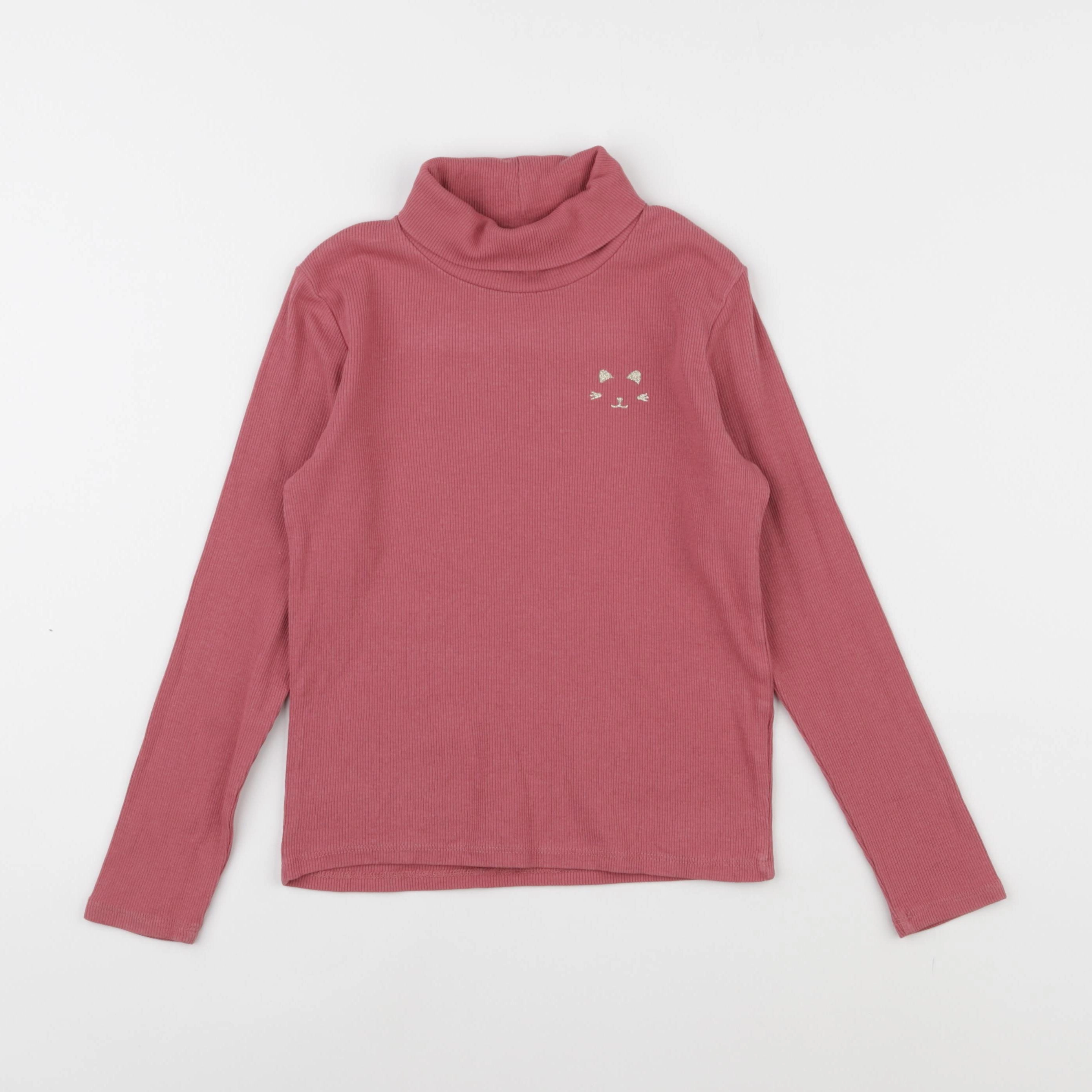 Vertbaudet - sous-pull rose - 8 ans