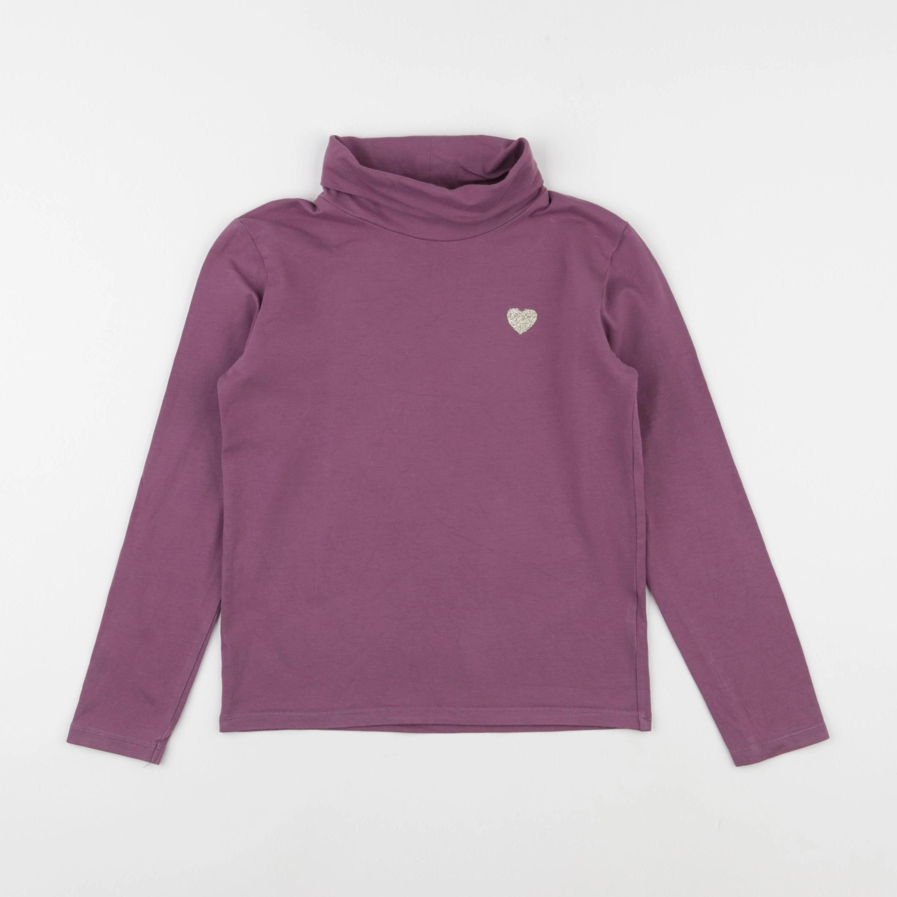 Vertbaudet - sous-pull violet - 8 ans