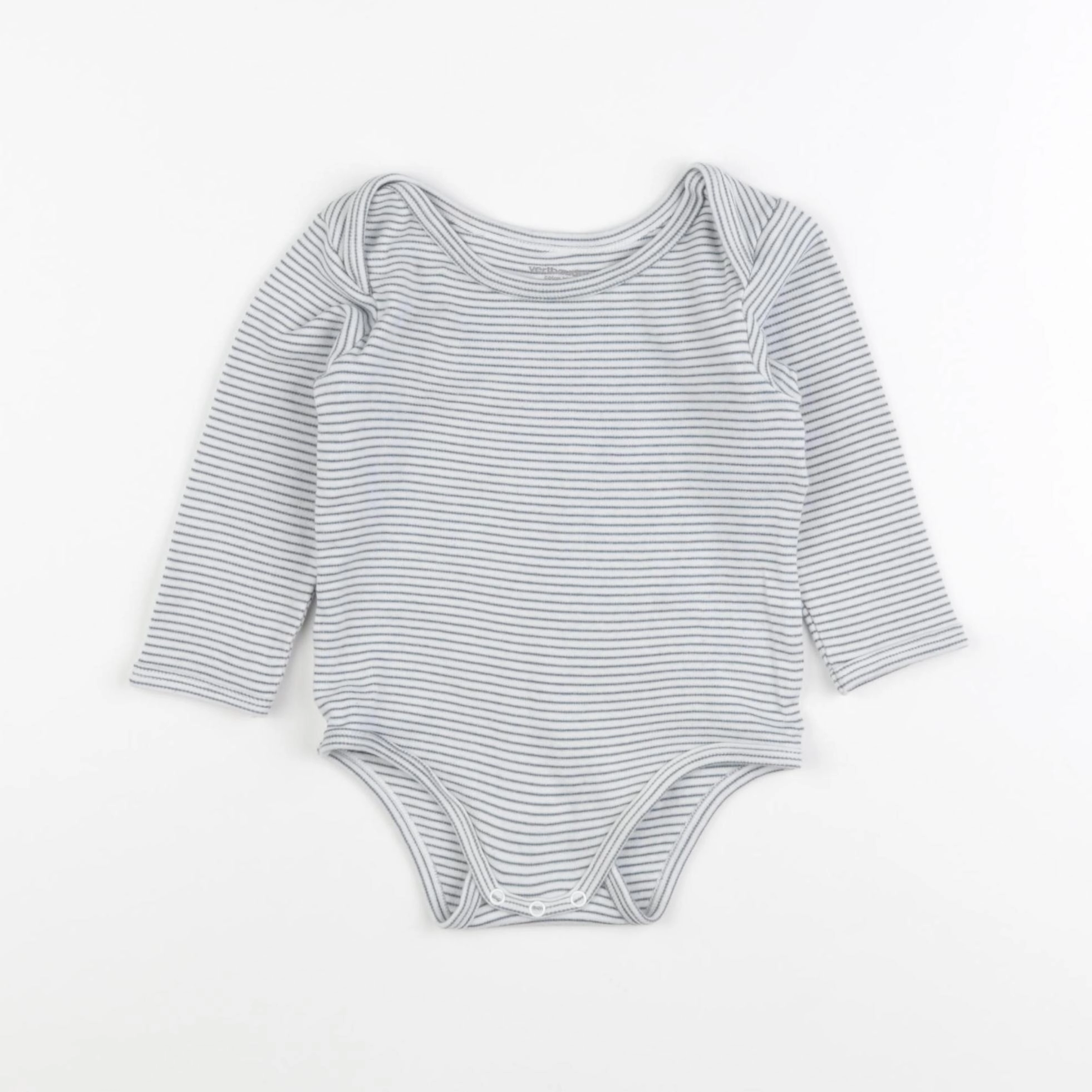Vertbaudet - body blanc, bleu - 24 mois