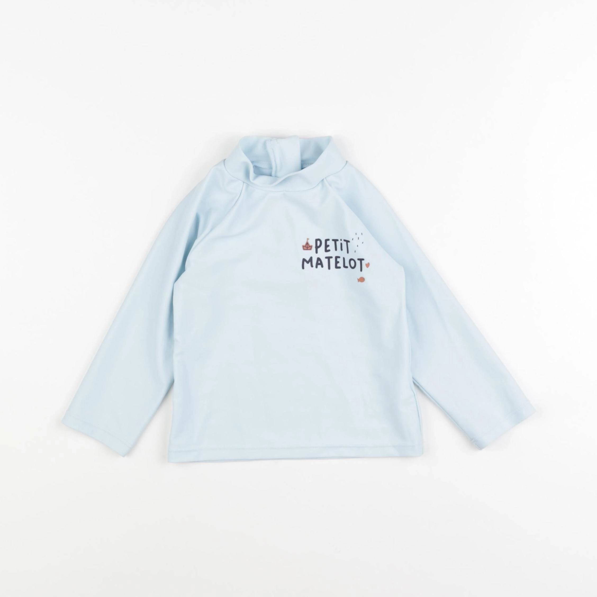 Vertbaudet - tee-shirt de bain bleu - 18 mois