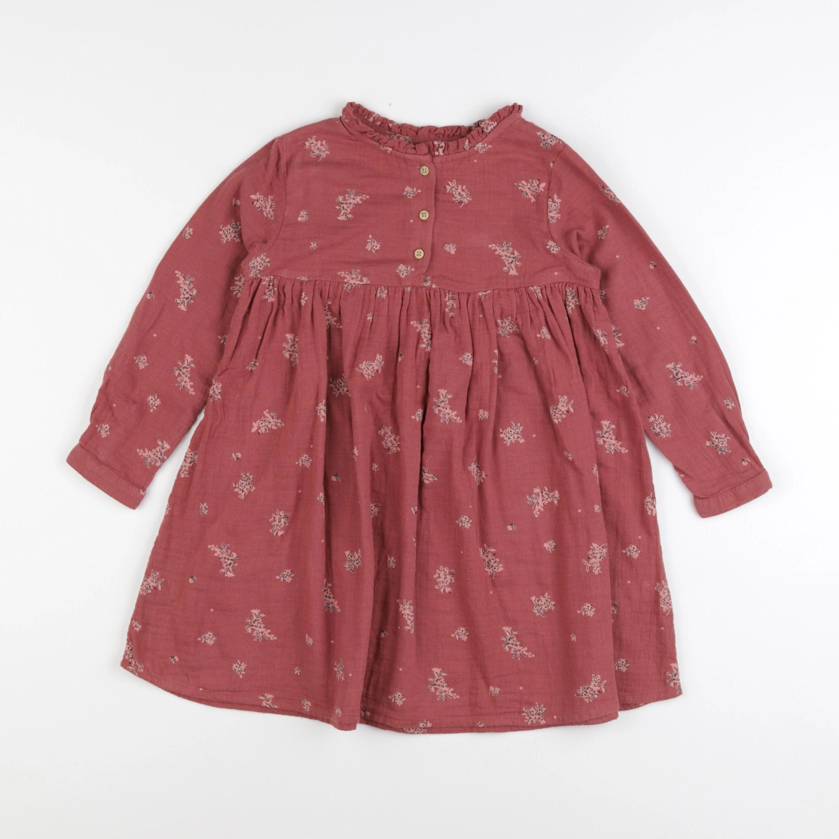 Vertbaudet - robe rouge - 5 ans